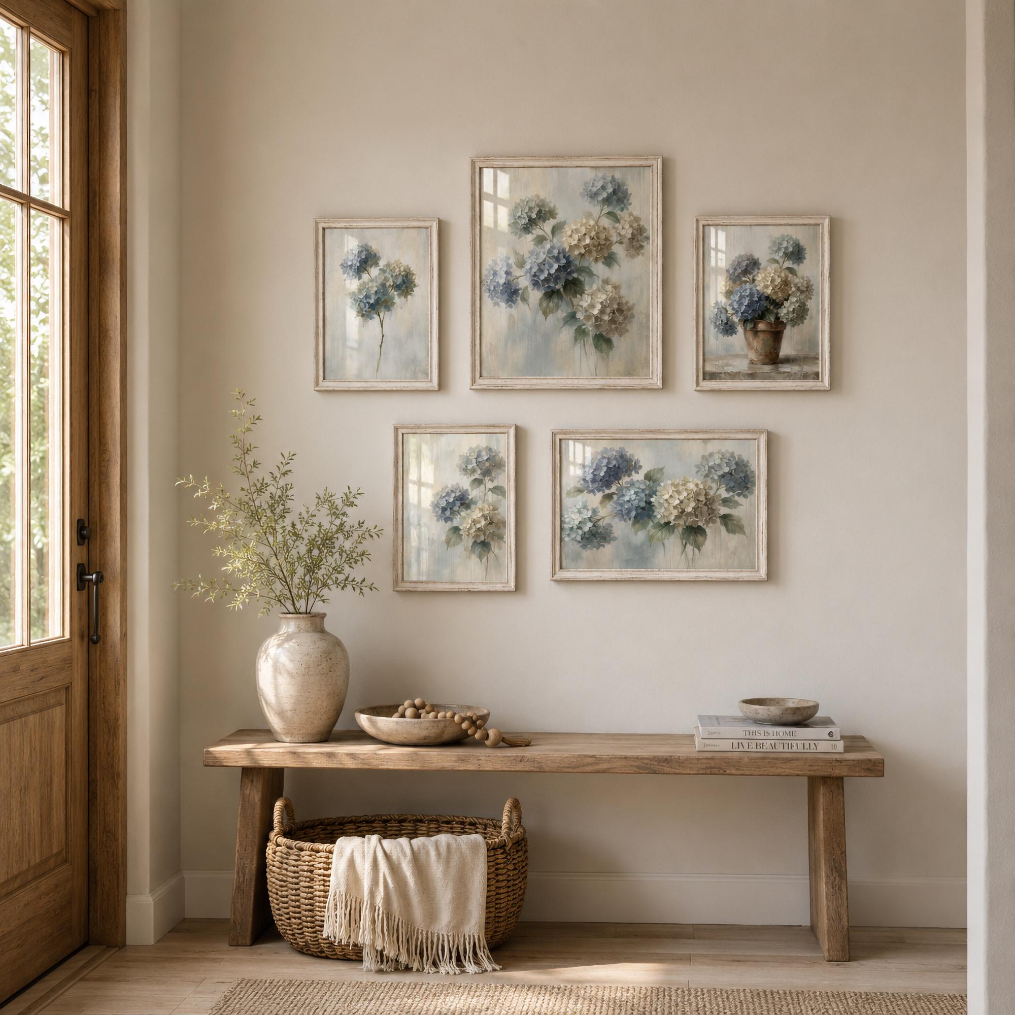 Rainy-Day Hydrangeas — Set of 5 — image 6