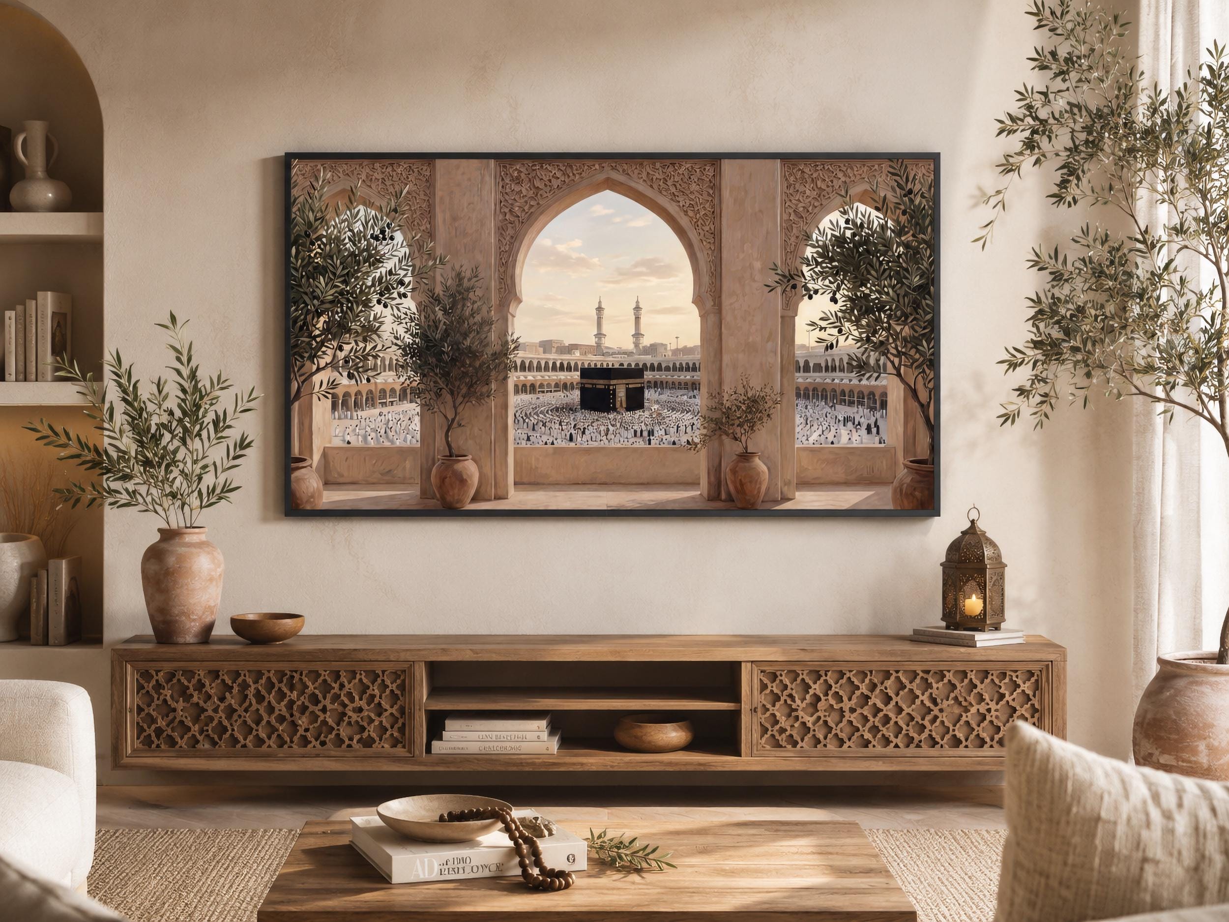 Kaaba Arch View TV Art, Islamic Mecca Art, Samsung The Frame (Digital Download) — image 5