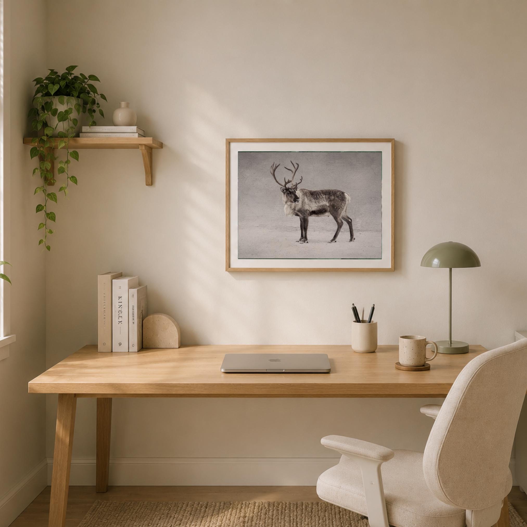 Reindeer against a Pale Winter Sky — image 7