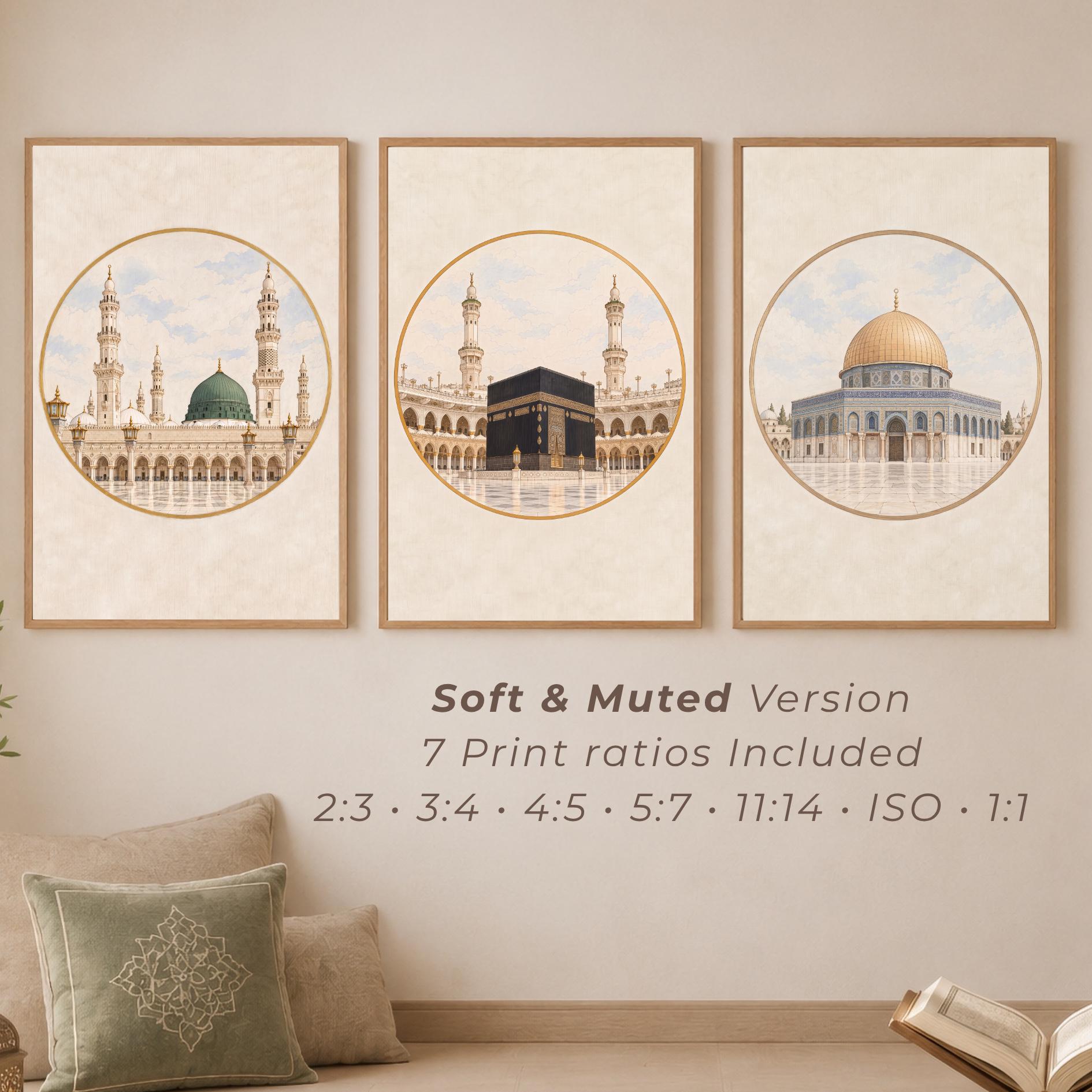 Islamic Landmark Medallions — Set of 3 — image 3