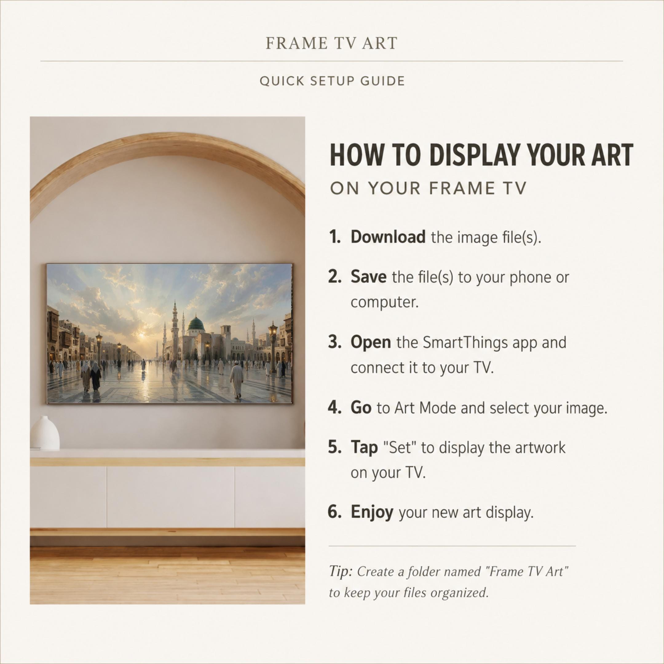 Medina Frame TV Art, Islamic Muslim Home Decor, Peaceful Mosque Art (Digital Download) — image 7