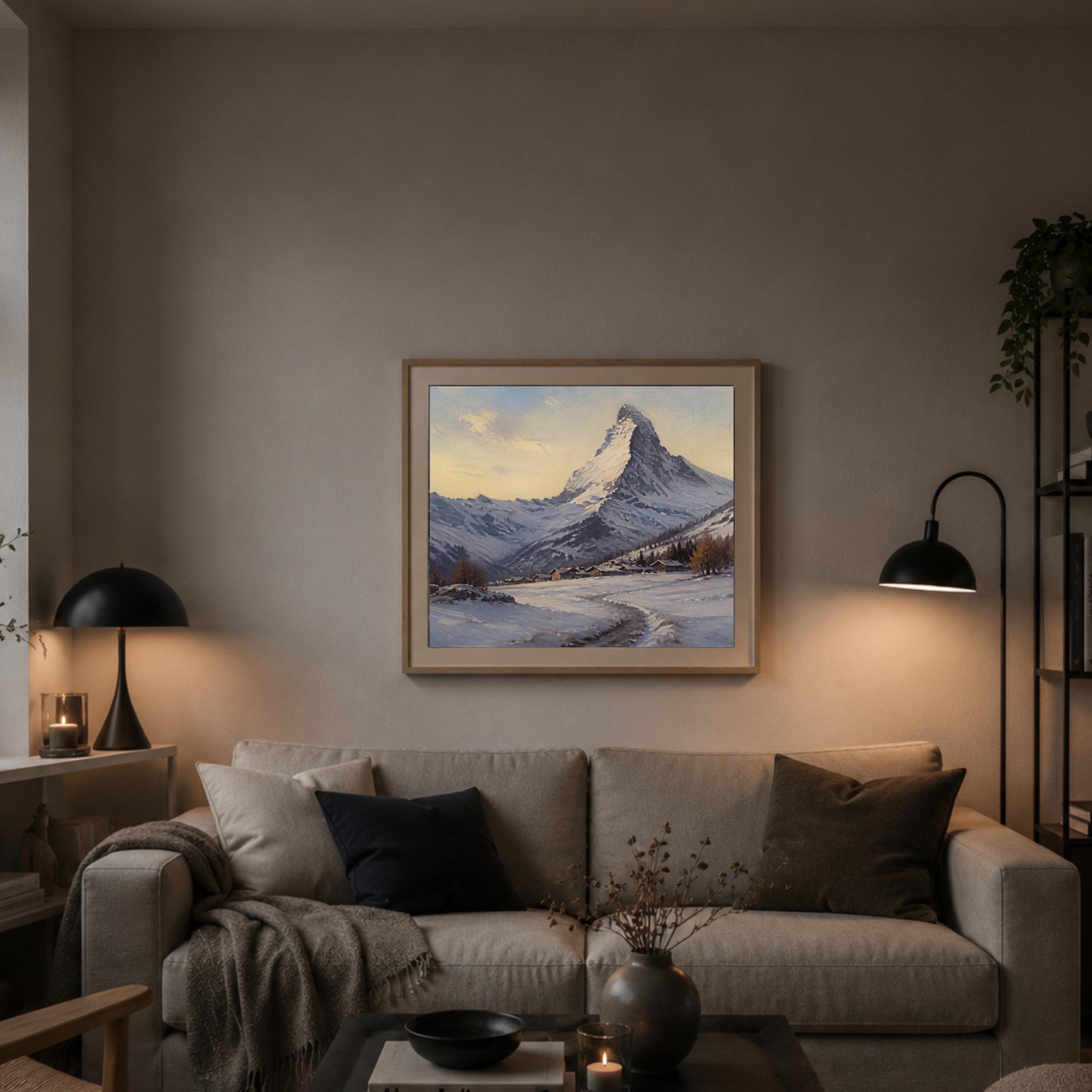 Matterhorn-Inspired Peak at Sunset — image 5