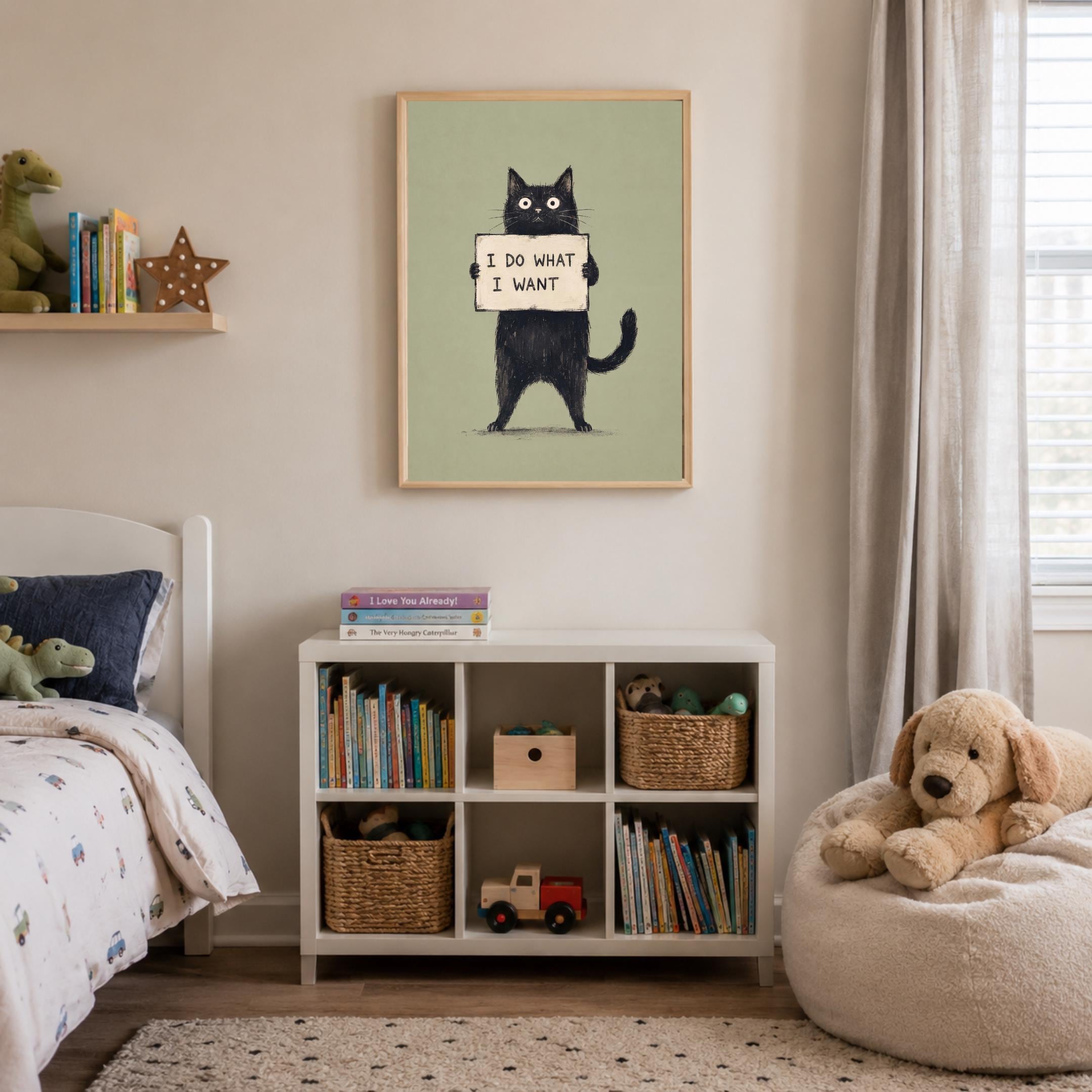 Funny Black Cat Quote Wall Art | Cat Lover Printable Digital Download — image 7