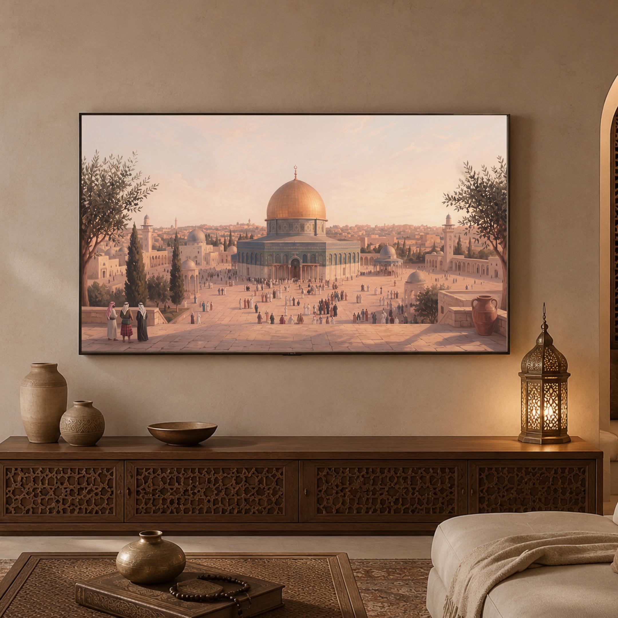 Islamic Frame TV Art Jerusalem Dome of the Rock Inspired 4K Digital Download Display Artwork — image 6