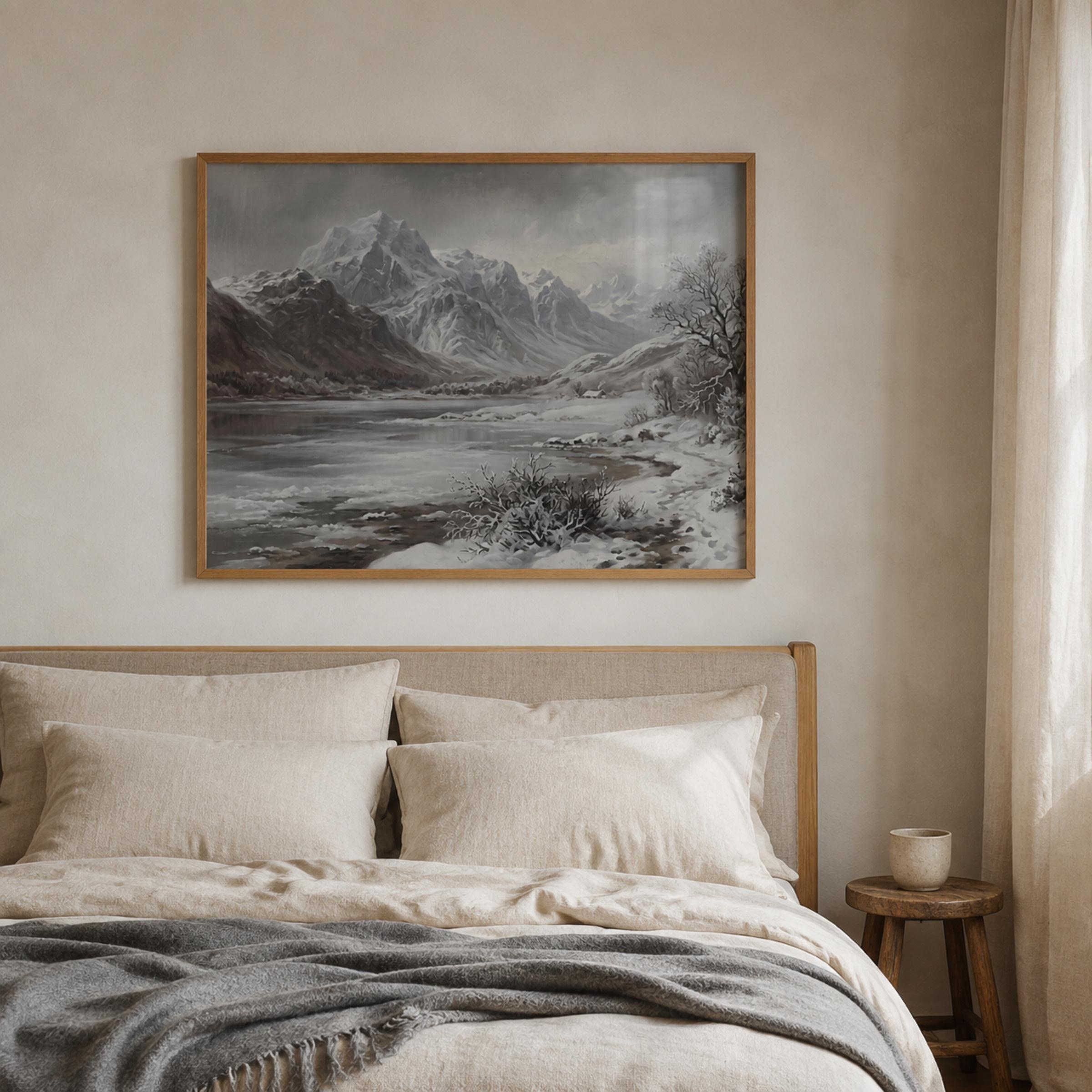 Frosted Shore beneath the Winter Peaks — image 4