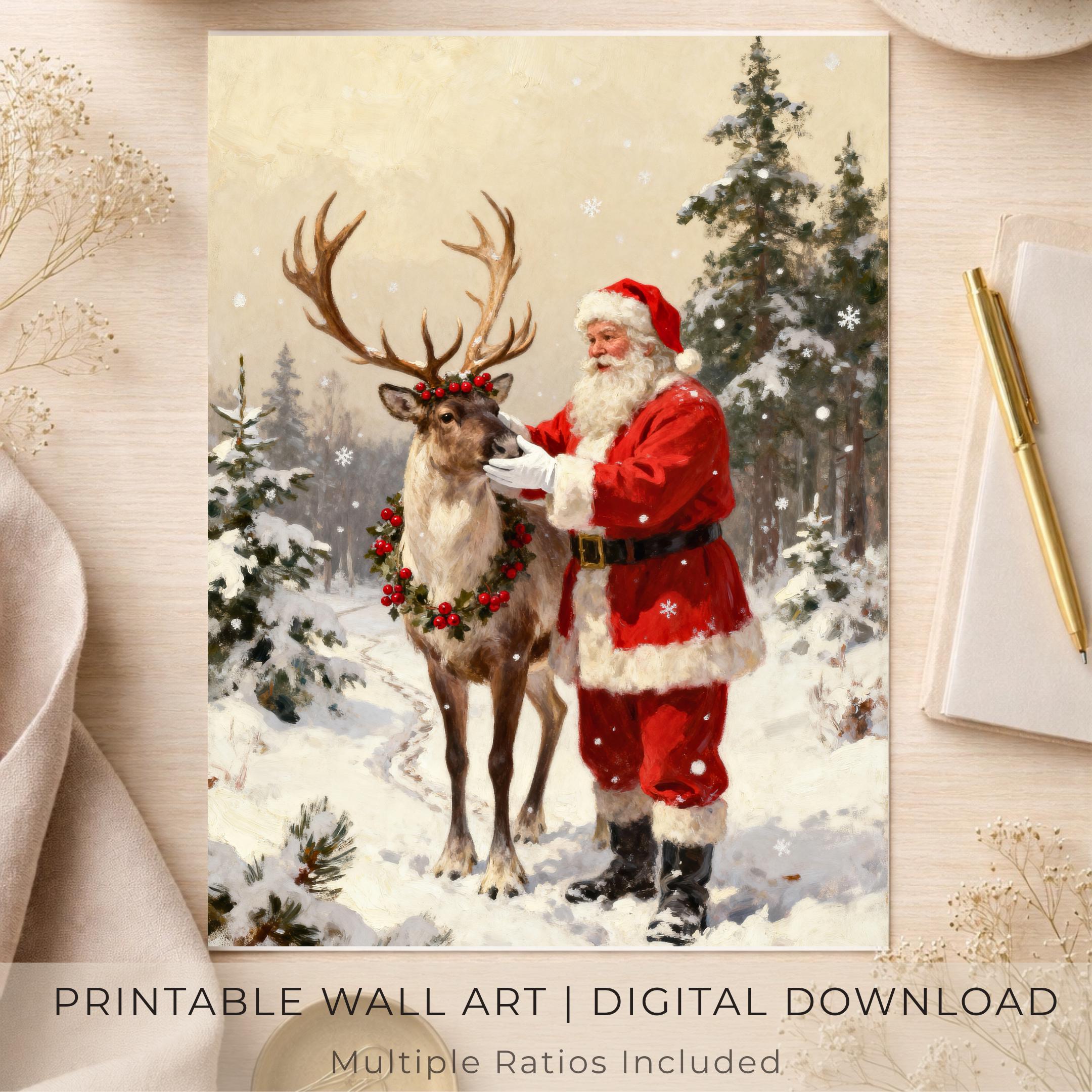 Santa’s Woodland Reindeer Greeting — image 7