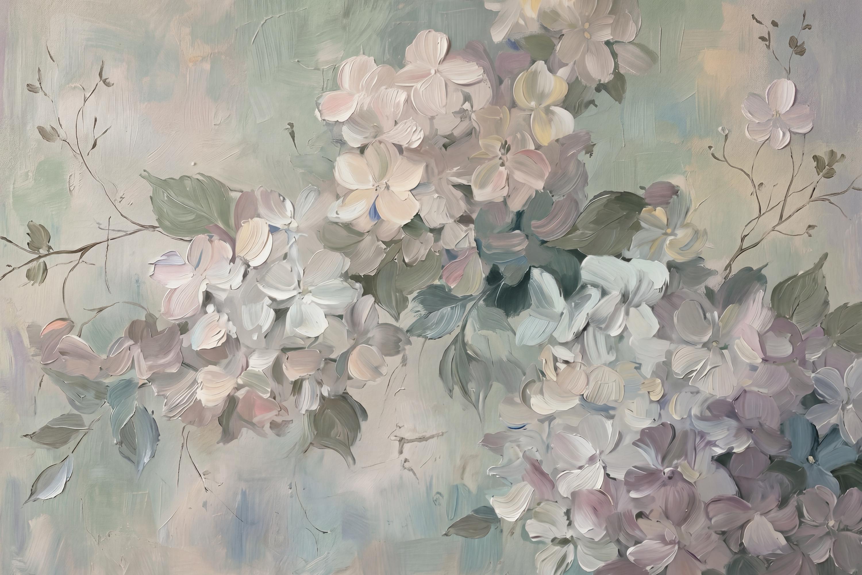 Neutral Floral Wall Art Printable, Soft White Blossom Farmhouse Wall Decor (Digital Download) — image 2