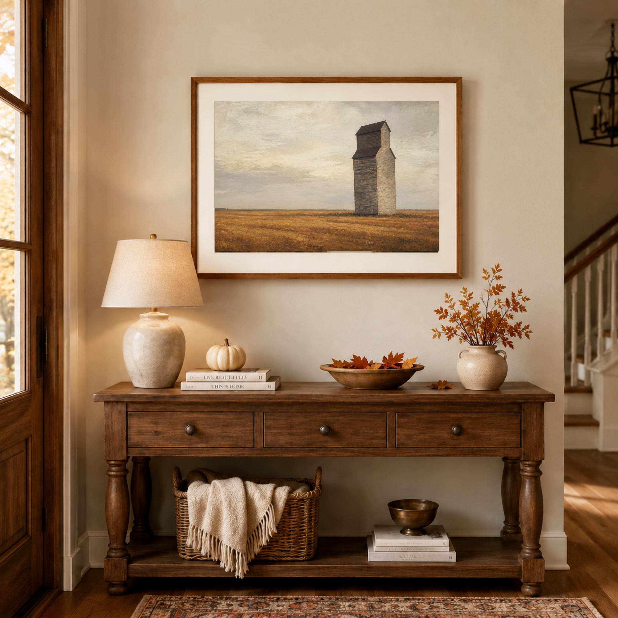 Rustic Farmhouse Wall Art | Prairie Landscape Print | Vintage Country Printable Digital Download — image 3
