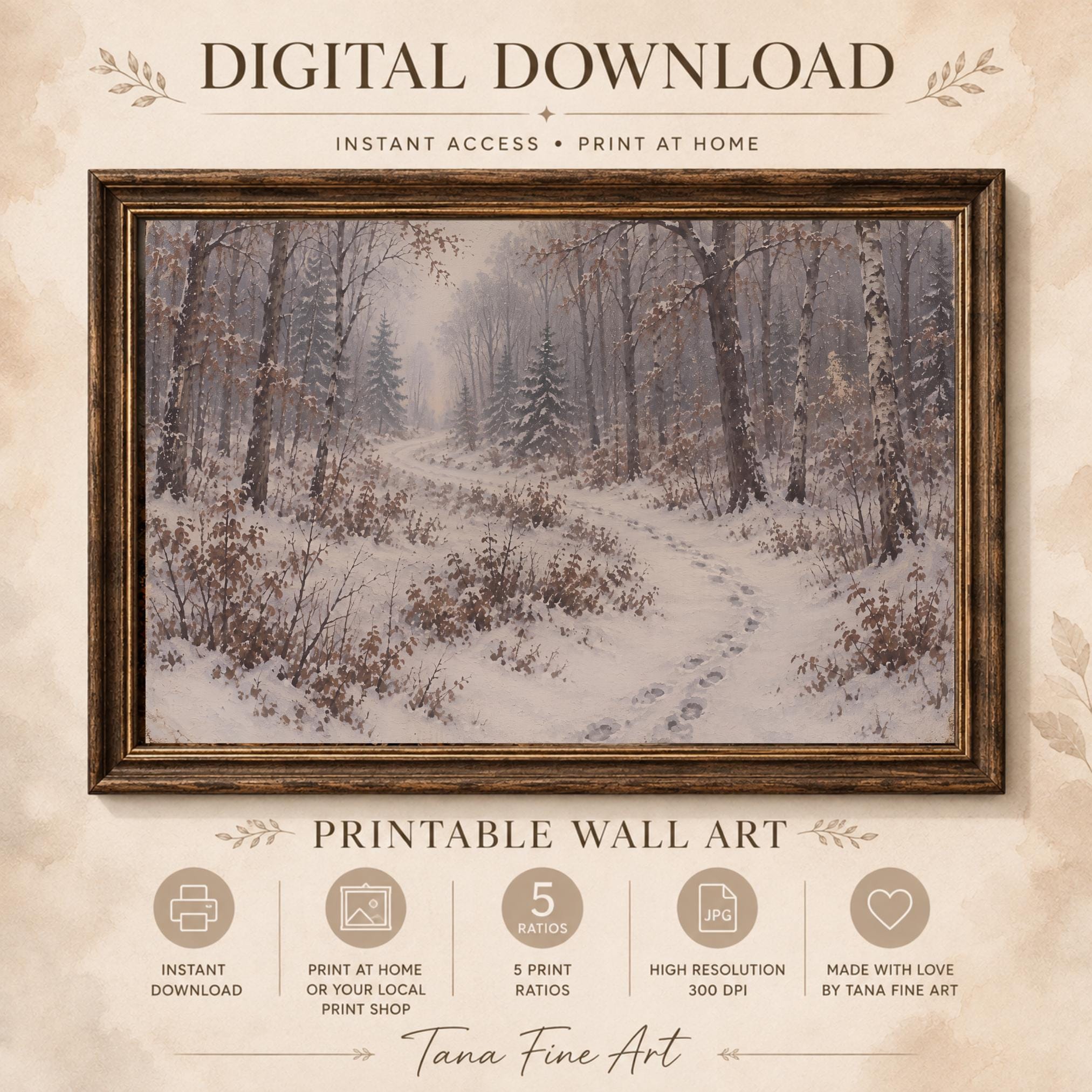 Footprints through the Winter Woods — image 7