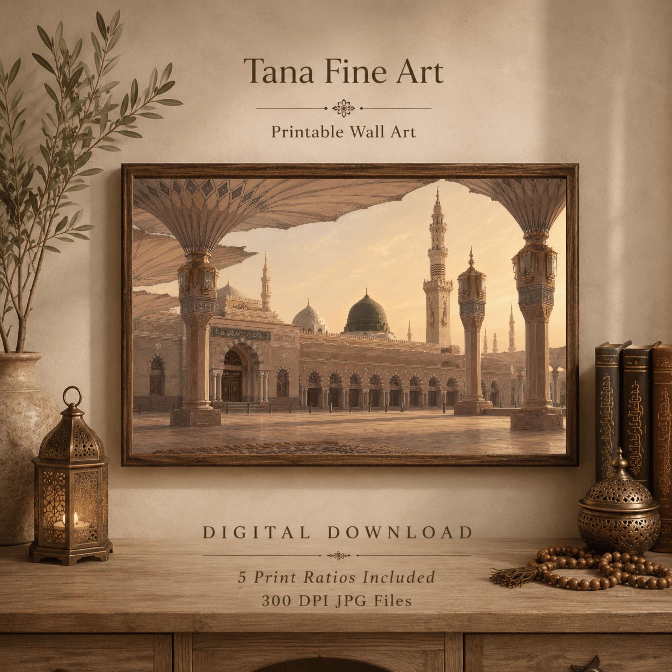 Medina-Inspired Courtyard in Golden Light