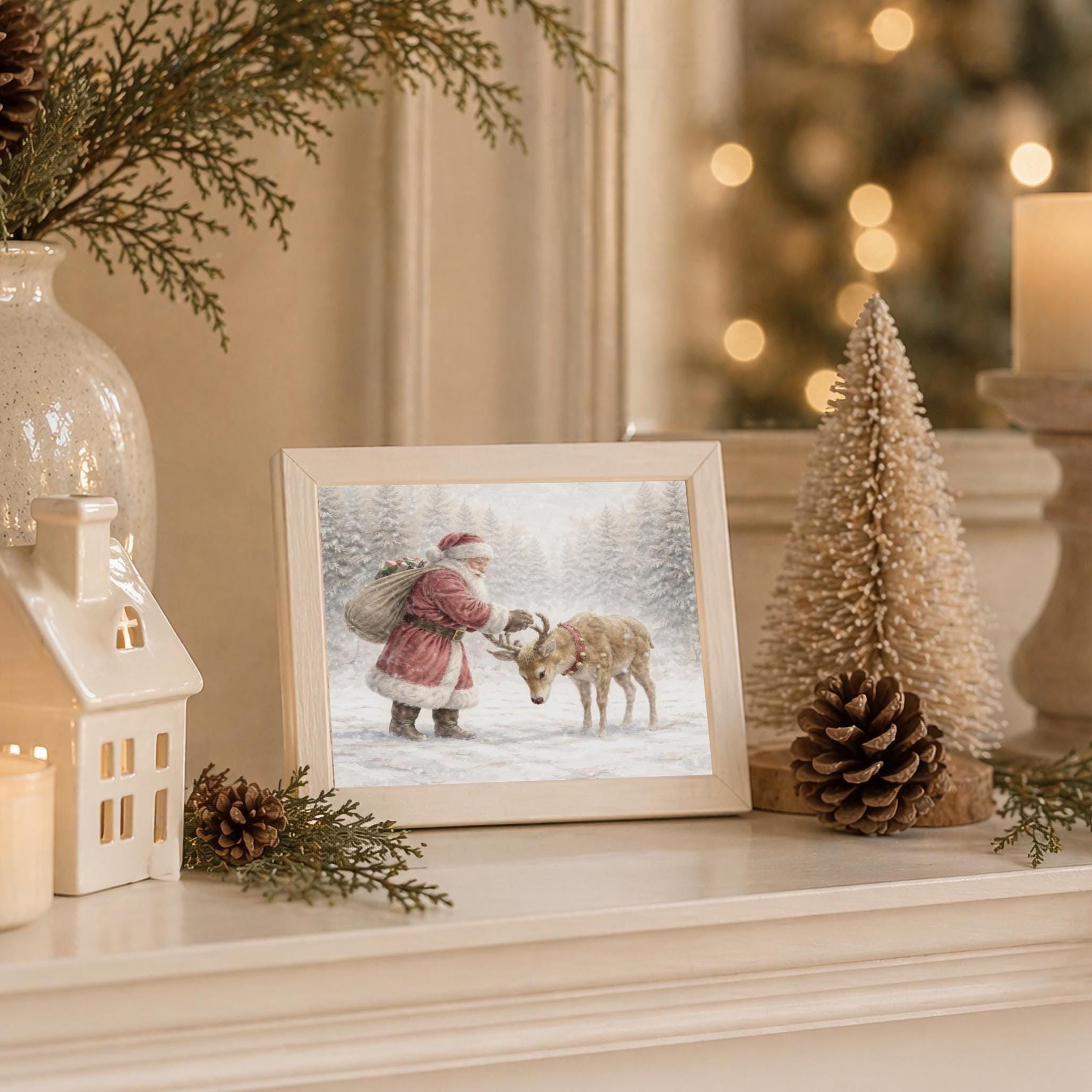 Santa’s Quiet Greeting to a Reindeer — image 4