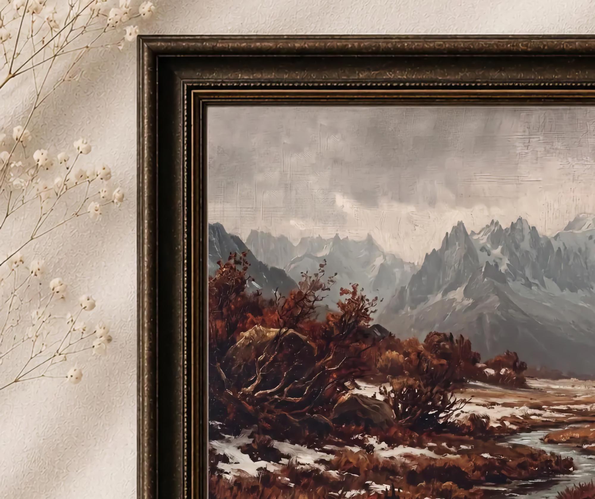 Dark River below the Winter Peaks — image 2