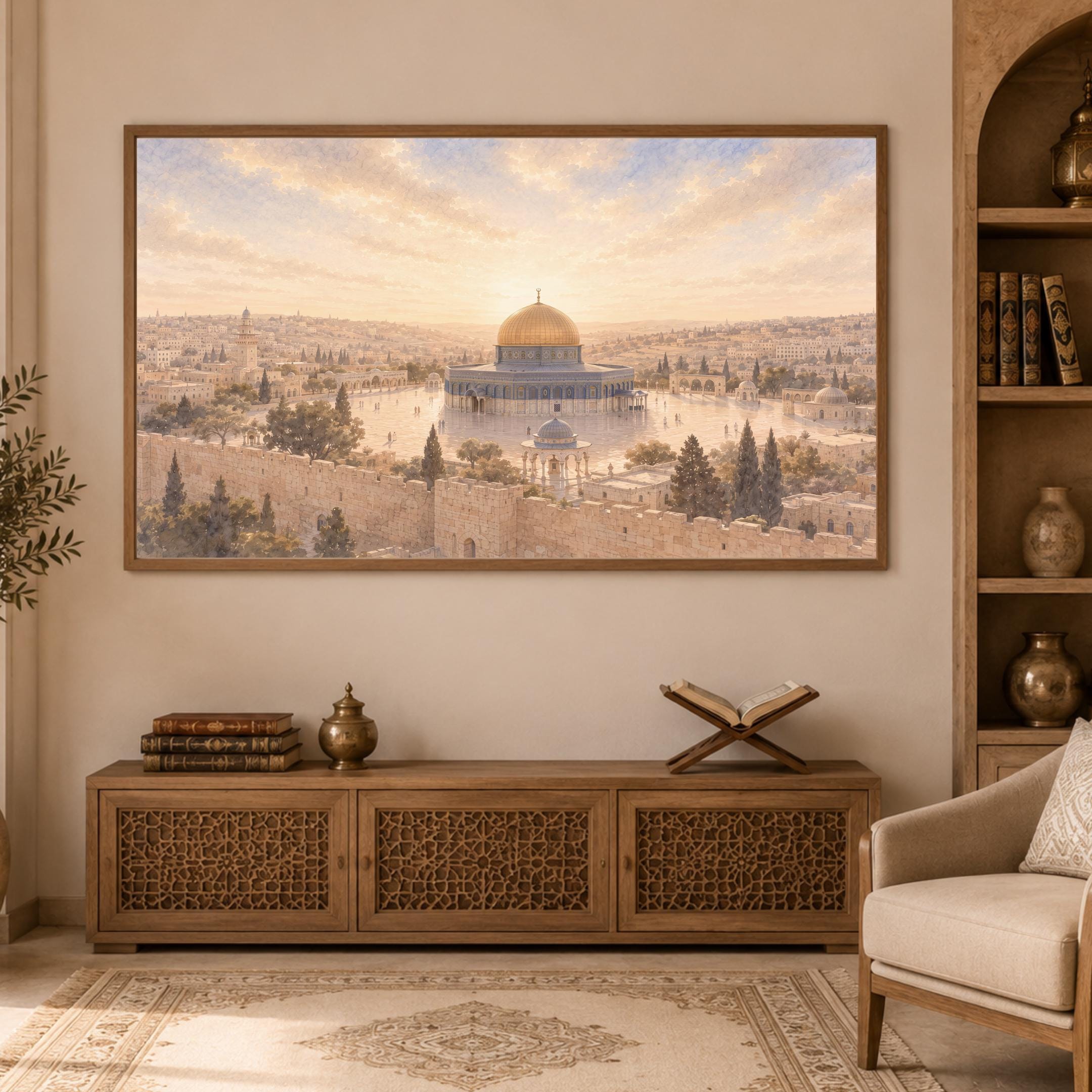 Dome of the Rock Frame TV Art | Islamic Jerusalem Inspired | Samsung TV 4K Digital Download — image 5