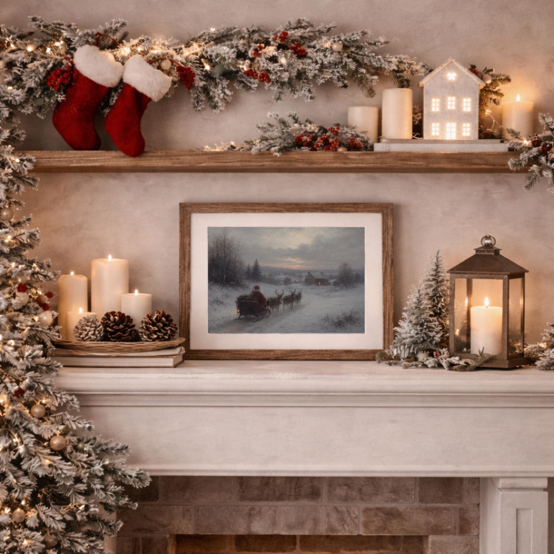 Santa’s Sleigh along the Winter Road — image 7