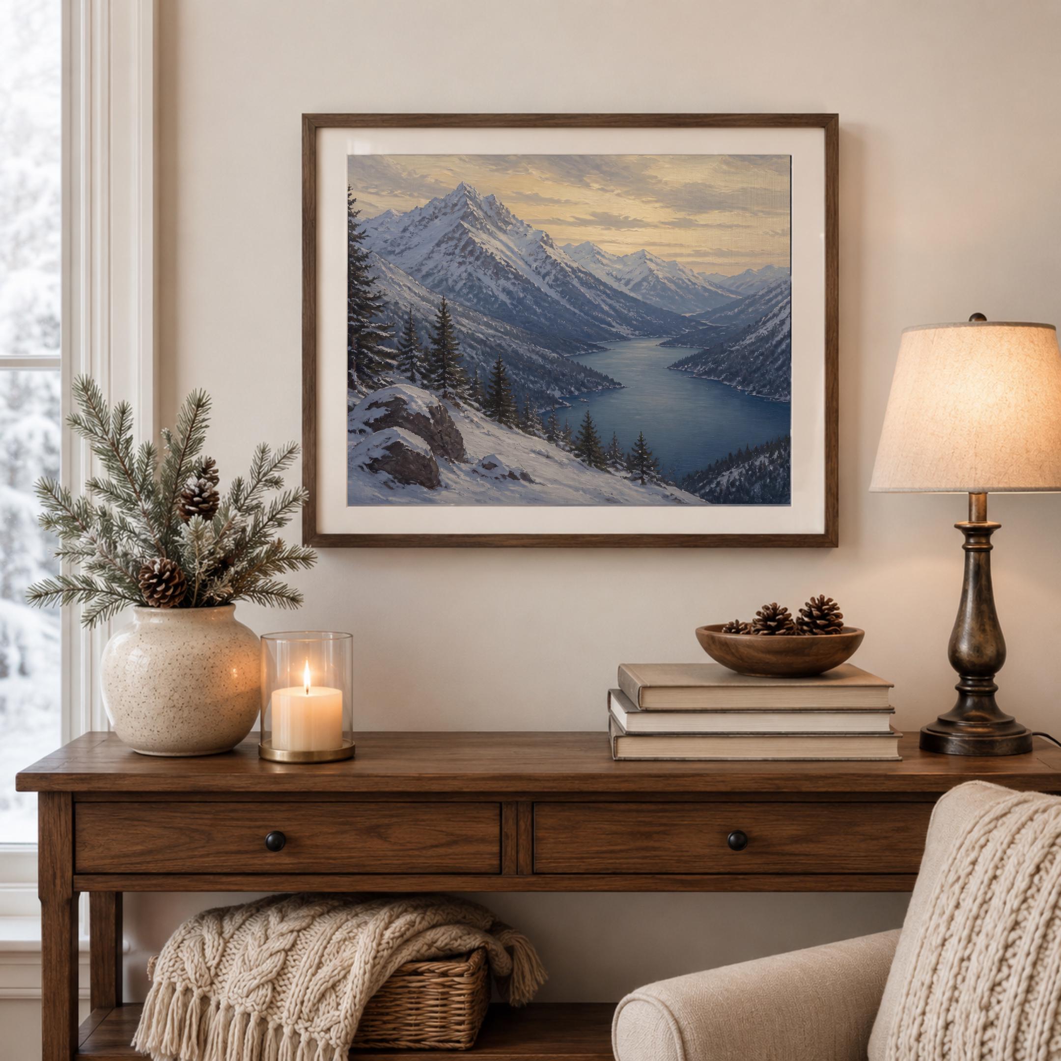 North Cascades-Inspired Lake at Golden Hour — image 4