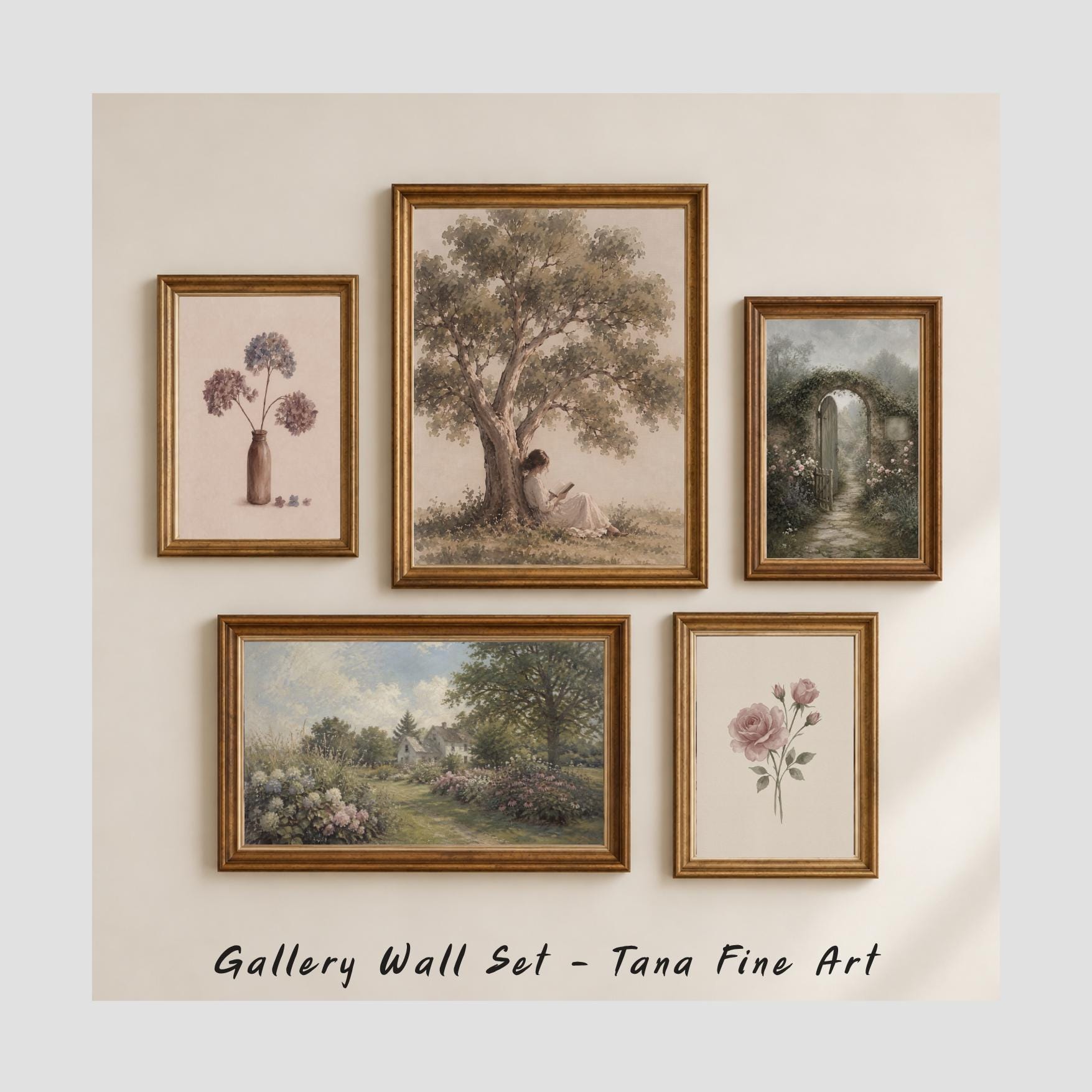 Cottage Garden Studies — Set of 5