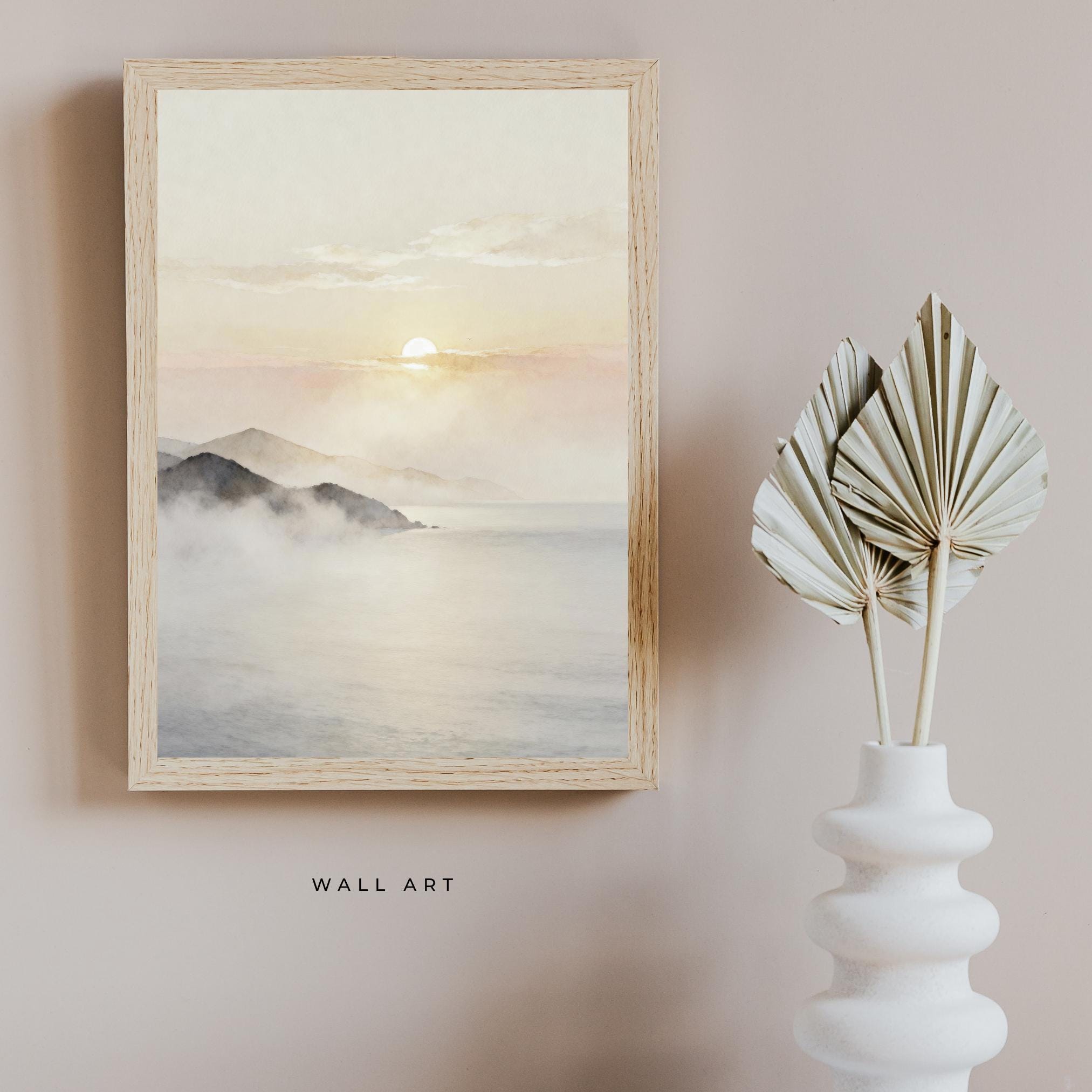 Smoky Mountain Landscape Print, Quiet Luxury Wall Art, Digital Download — image 4