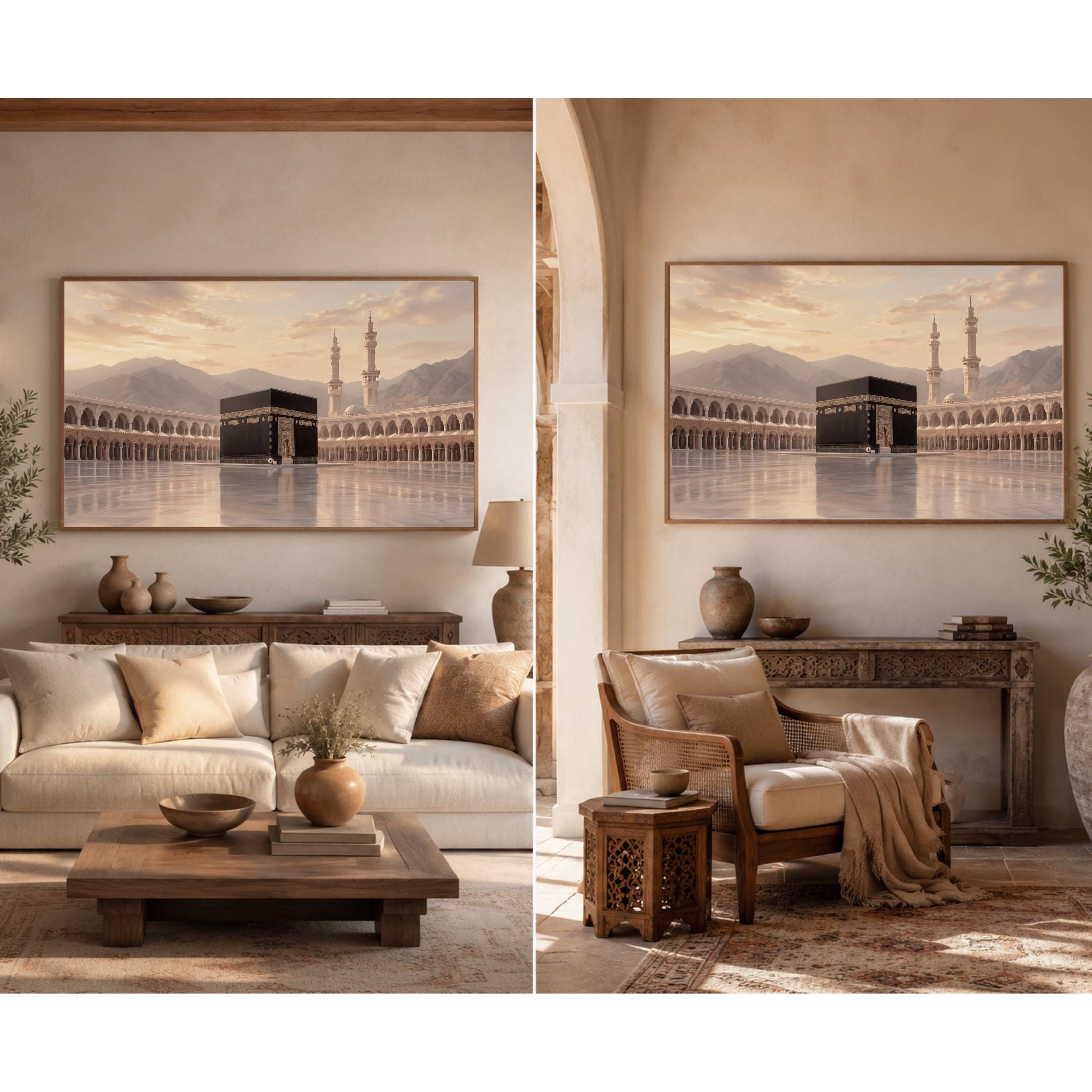 Kaaba Frame TV Art, Peaceful Masjid al-Haram Inspired, Islamic Art Mode Decor (Digital Download) — image 7