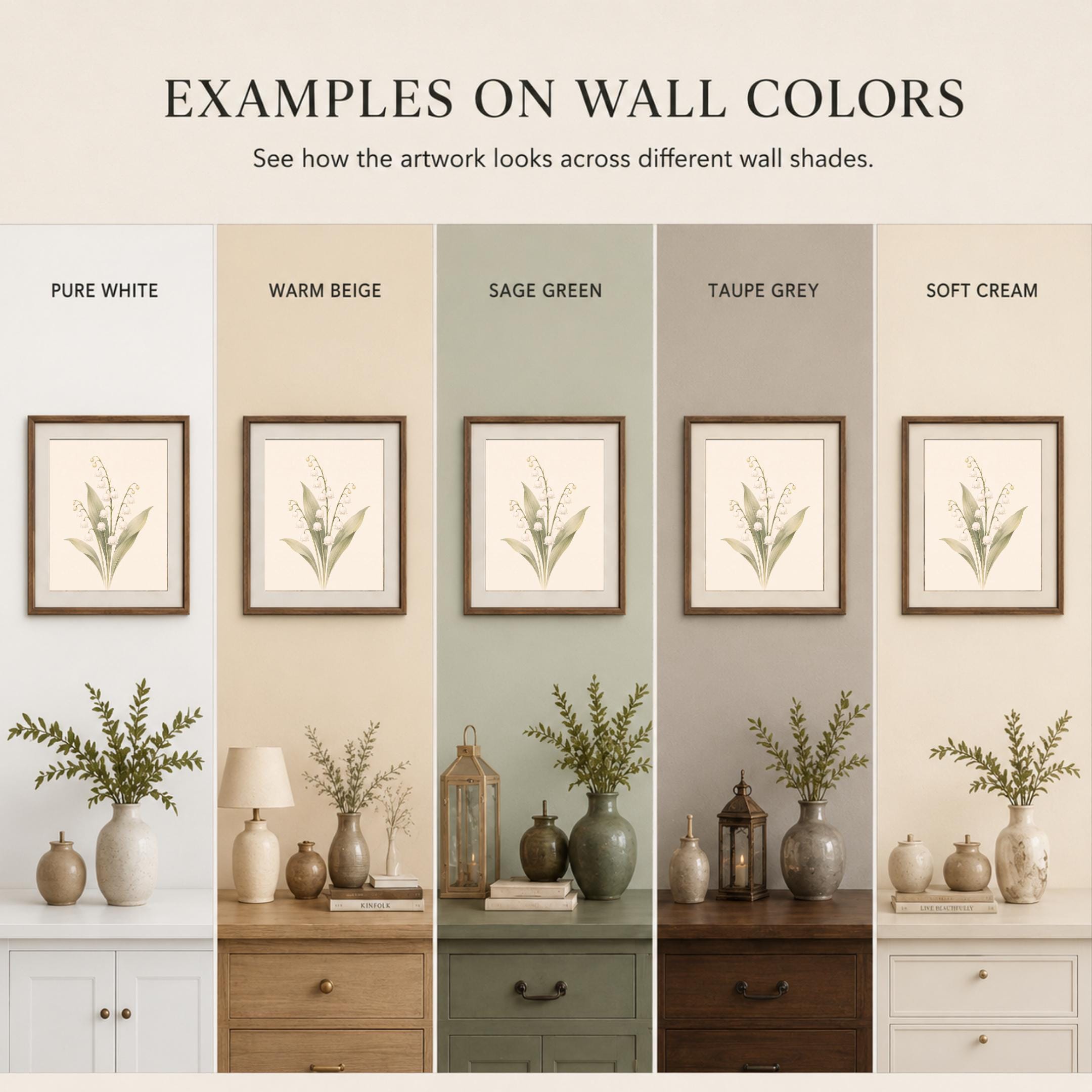 May Birth Flower Print | Lily of the Valley Wall Art | Botanical Gift Digital Download — image 9