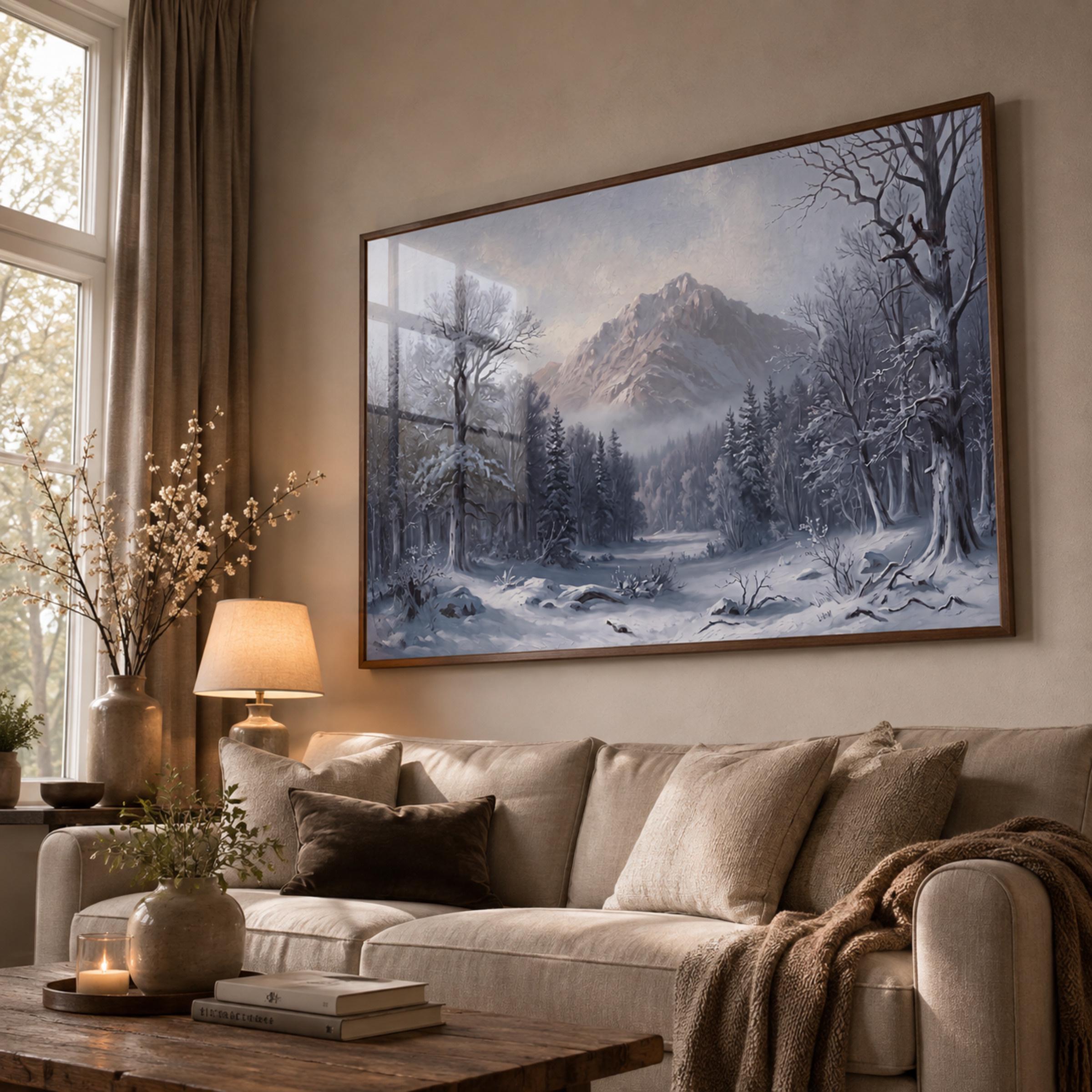 Frosted Forest below a Winter Peak — image 5