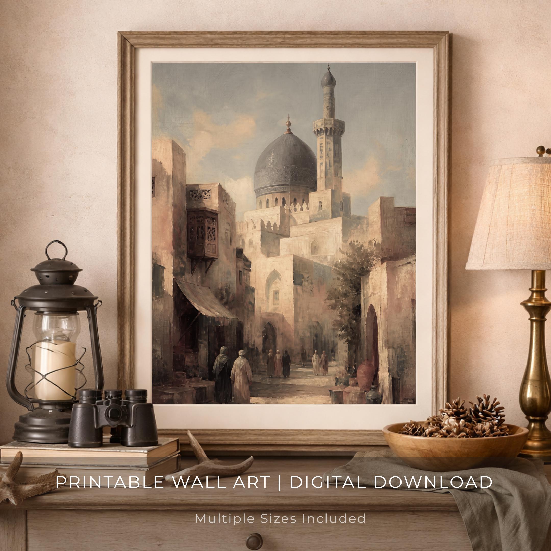 Old Desert Street beneath a Mosque Dome — image 9