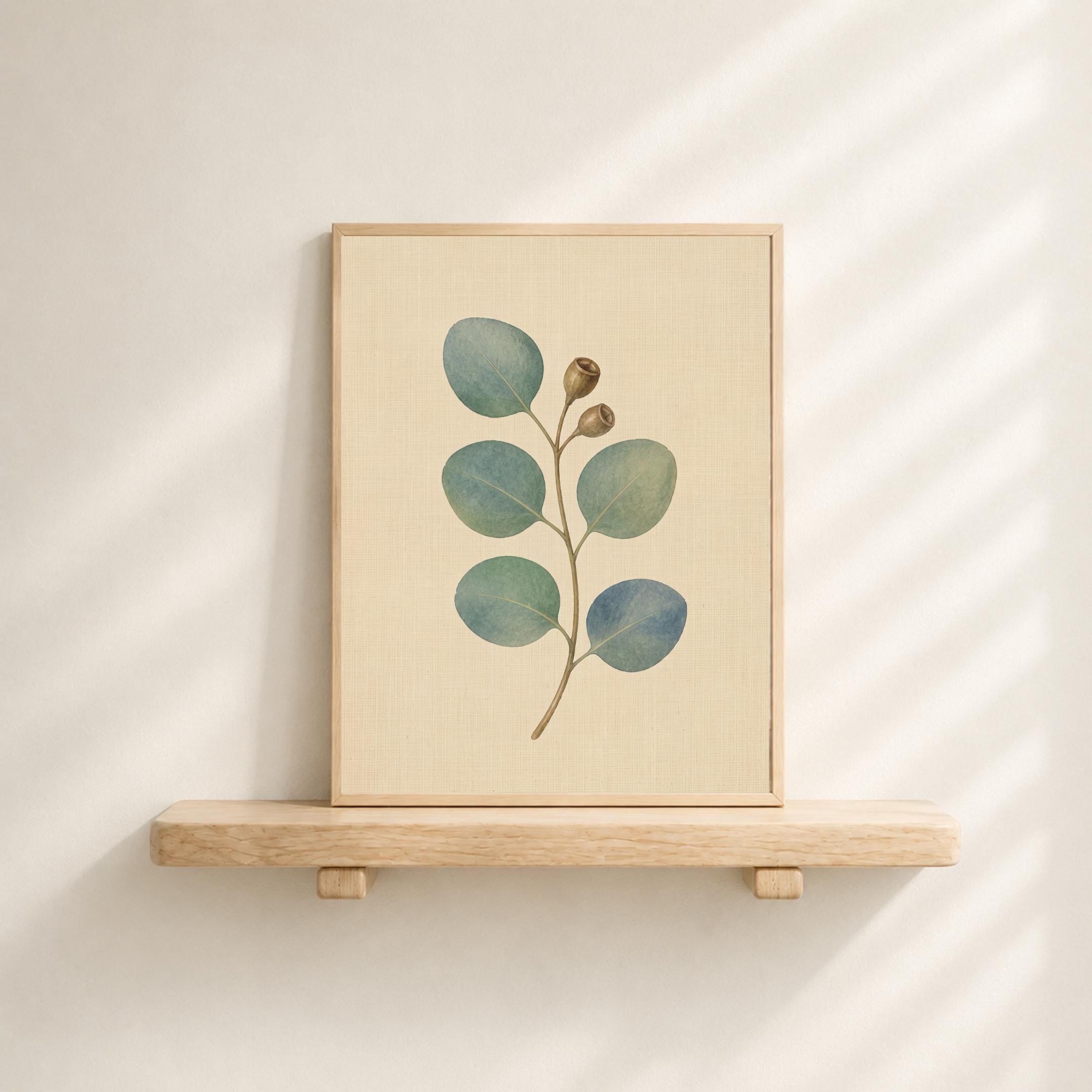 Eucalyptus Wall Art | Botanical Leaf Print | Vintage Greenery Digital Download — image 7