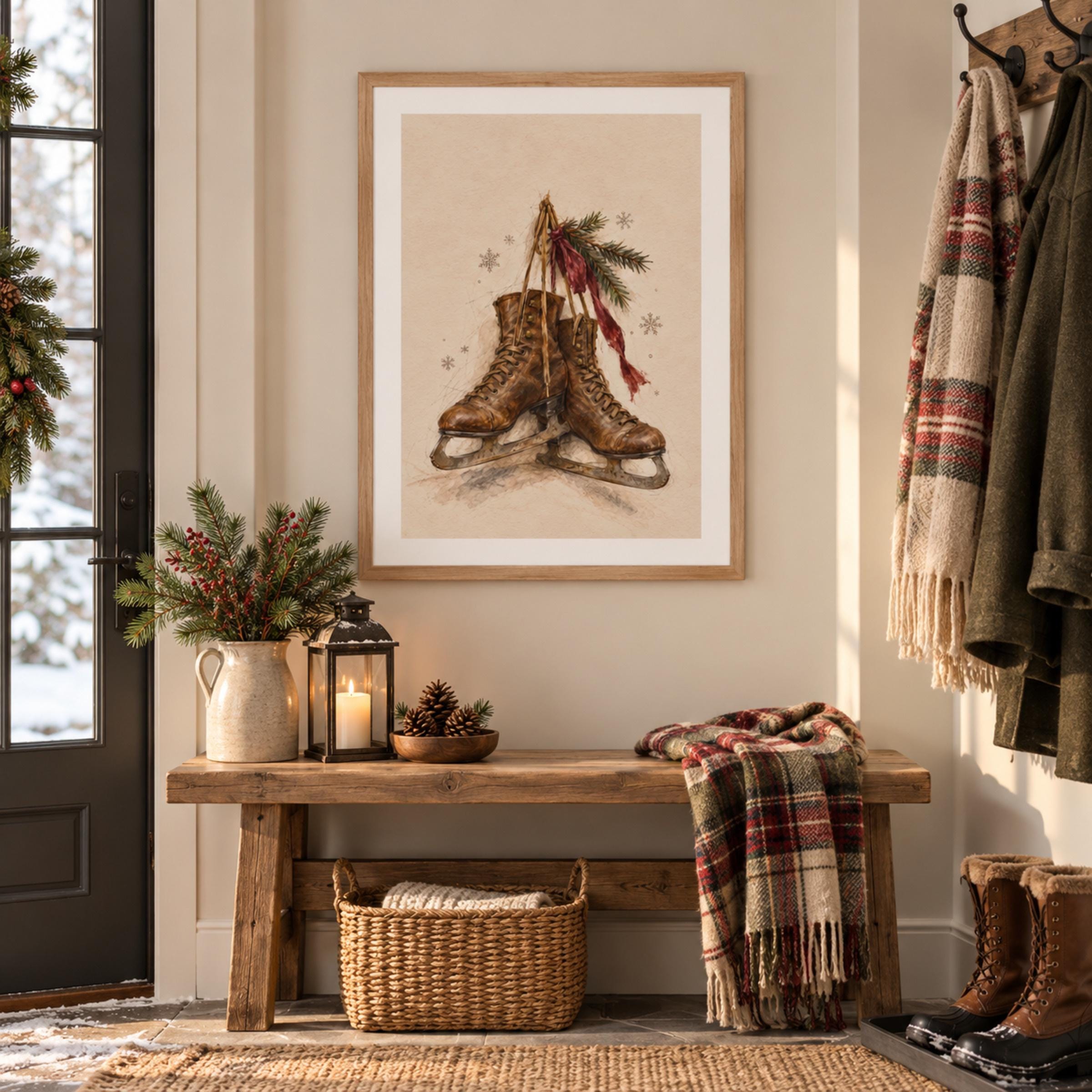 Winter Skates & Red Ribbon — image 3