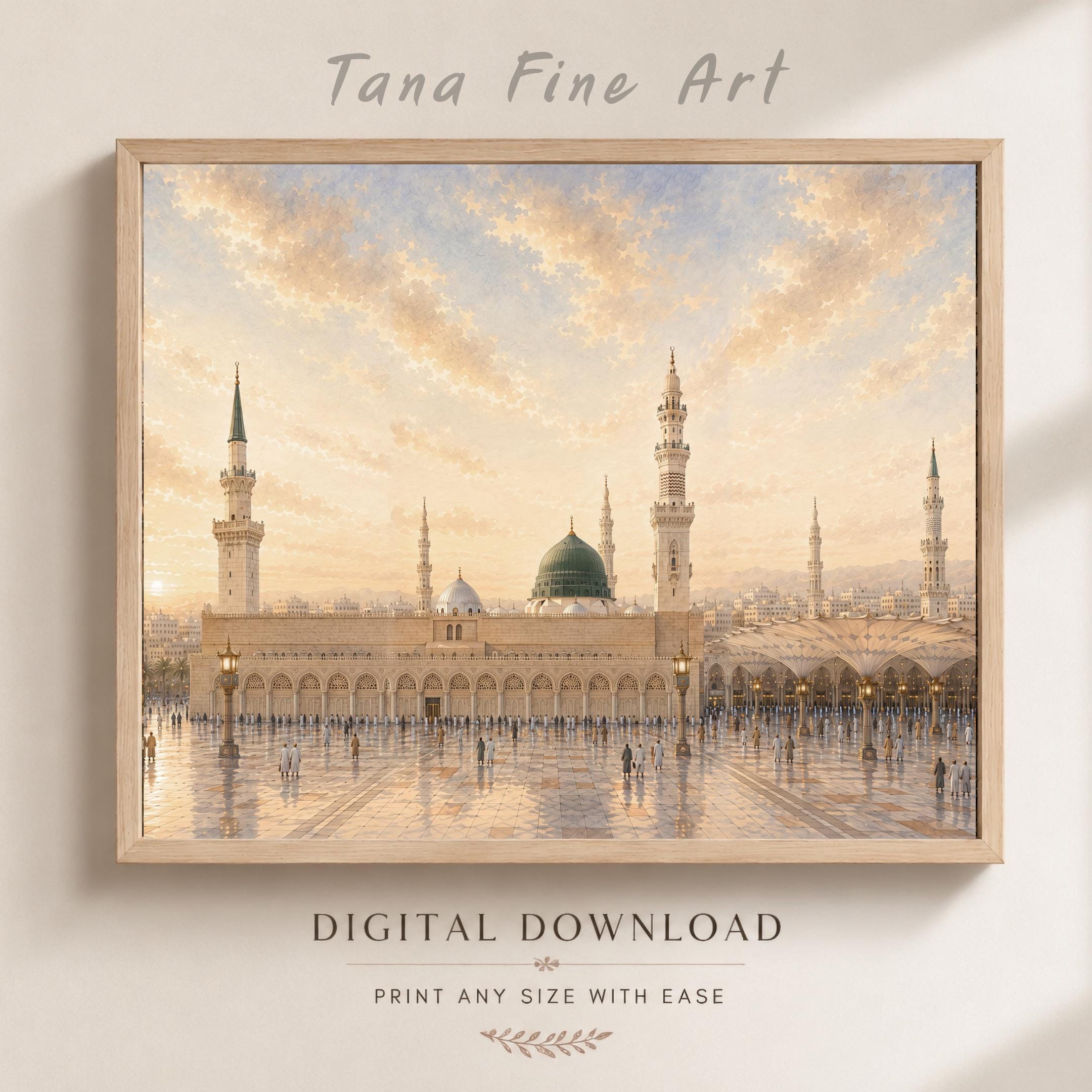 Medina Courtyard under a Glowing Sky — image 4