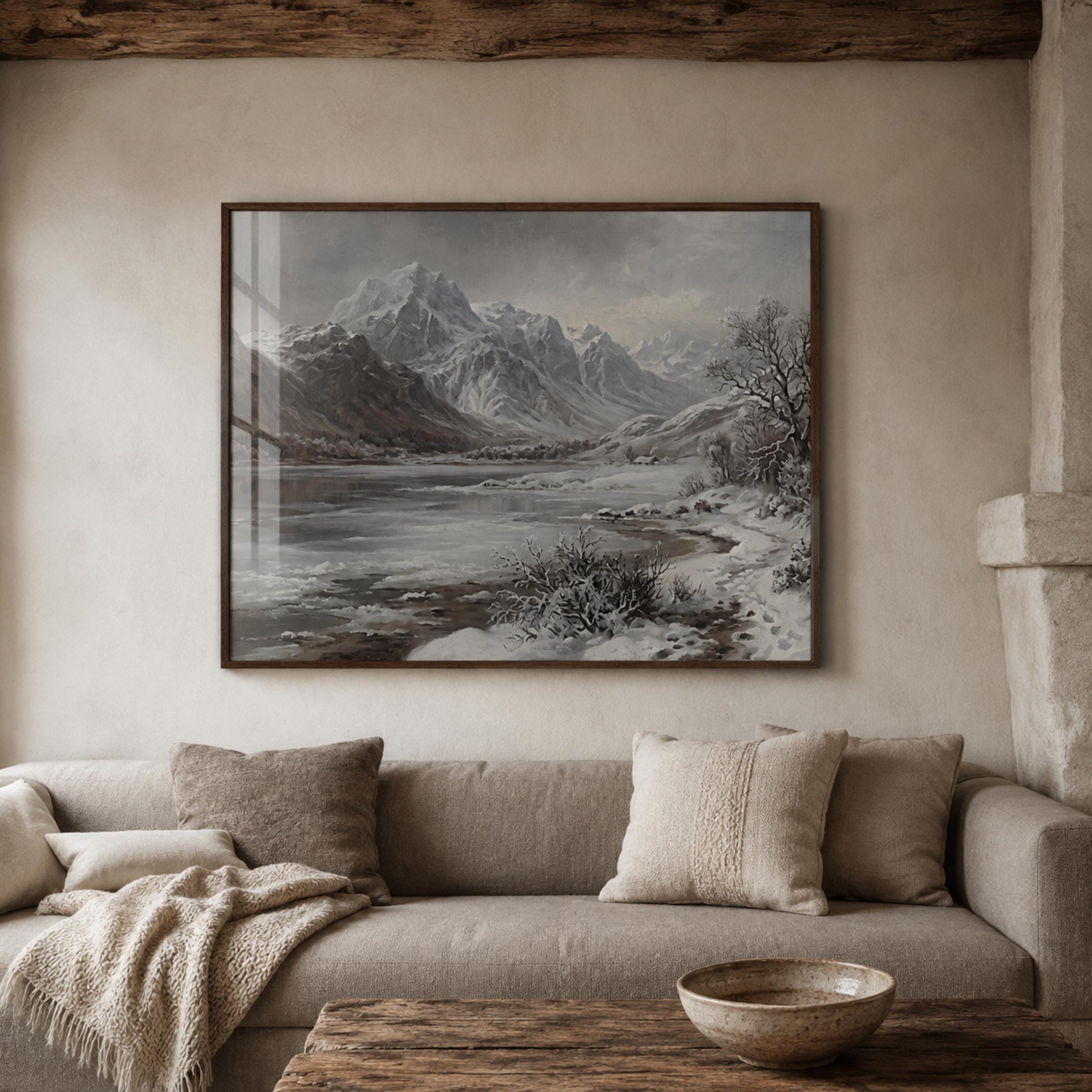 Frosted Shore beneath the Winter Peaks — image 5