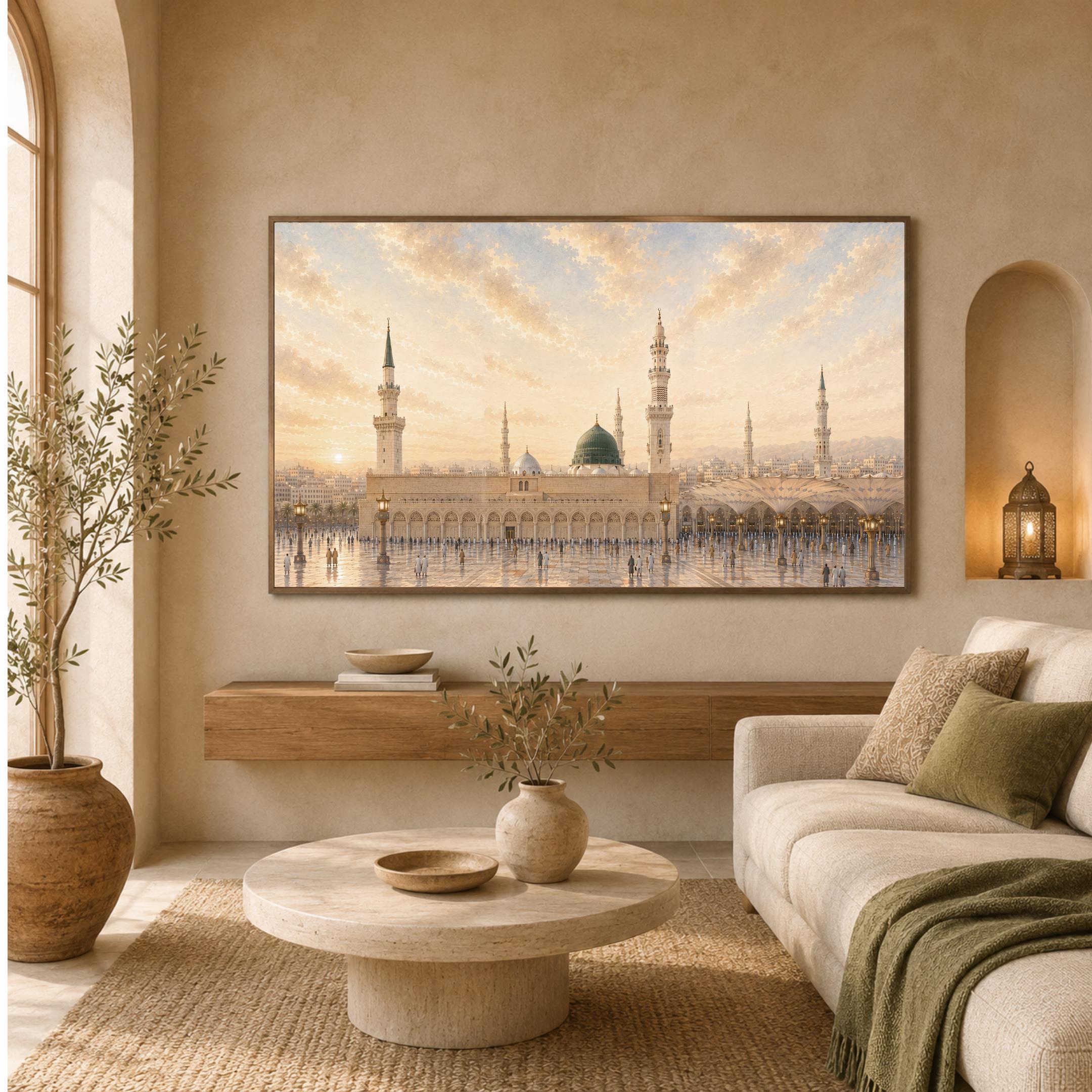 Set of 3 Islamic Wall Art Prints | Kaaba Medina Al-Aqsa Mosque Inspired | Digital Download — image 7
