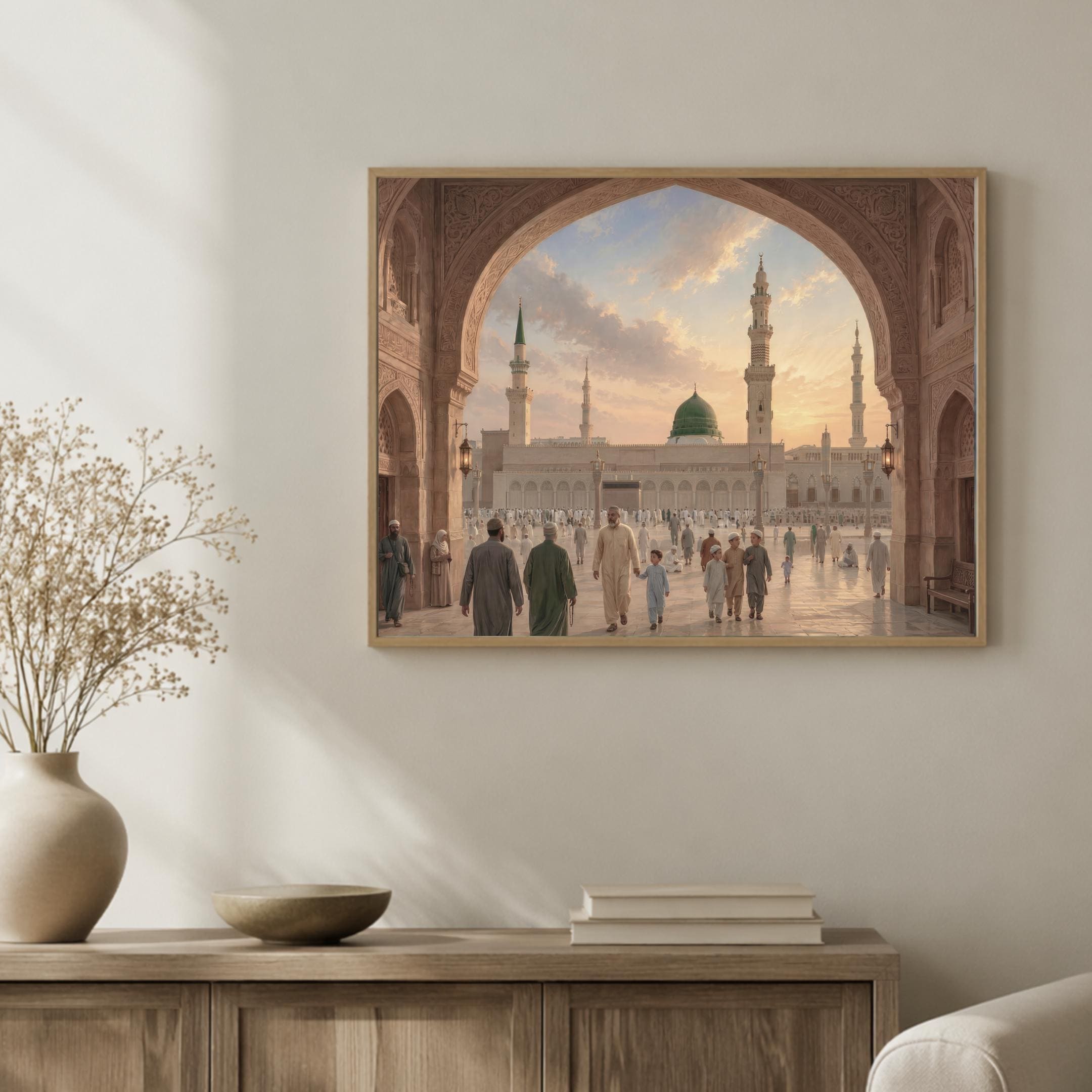 Medina Courtyard through a Wide Arch — image 4