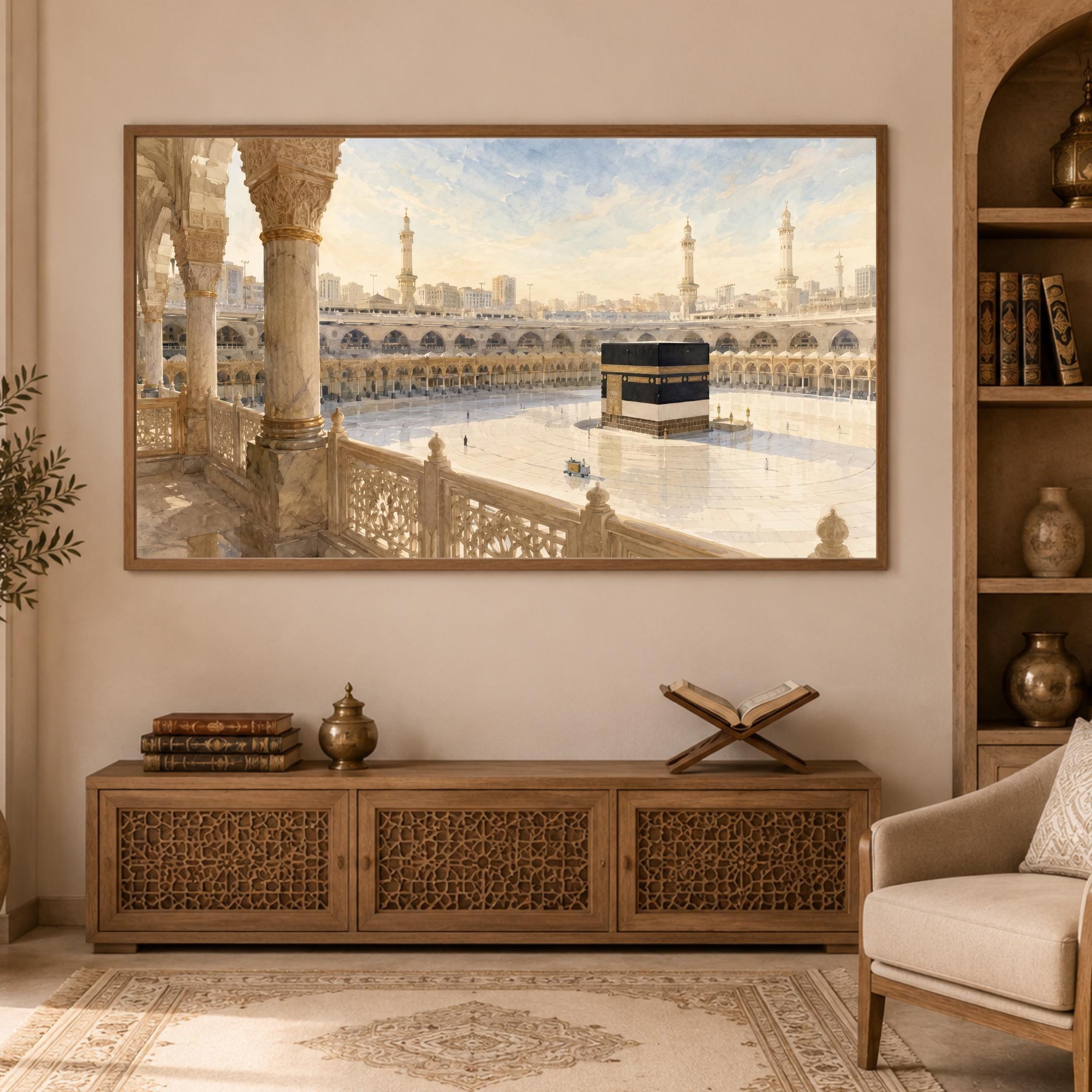 Islamic Frame TV Art Set of 3 | Watercolor Mosque Architecture | Samsung The Frame Digital Download — image 2