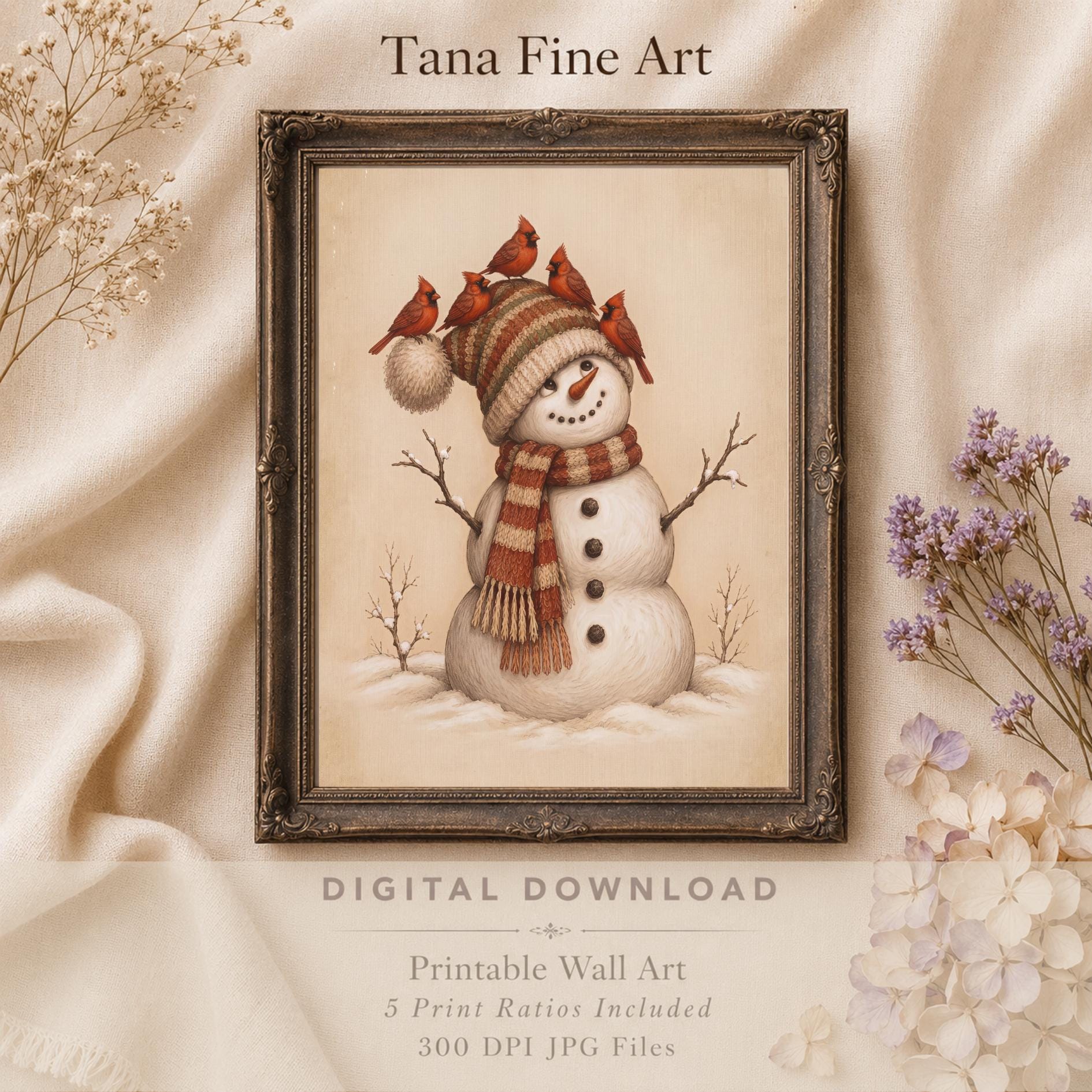 Snowman & Cardinal Companions — image 6