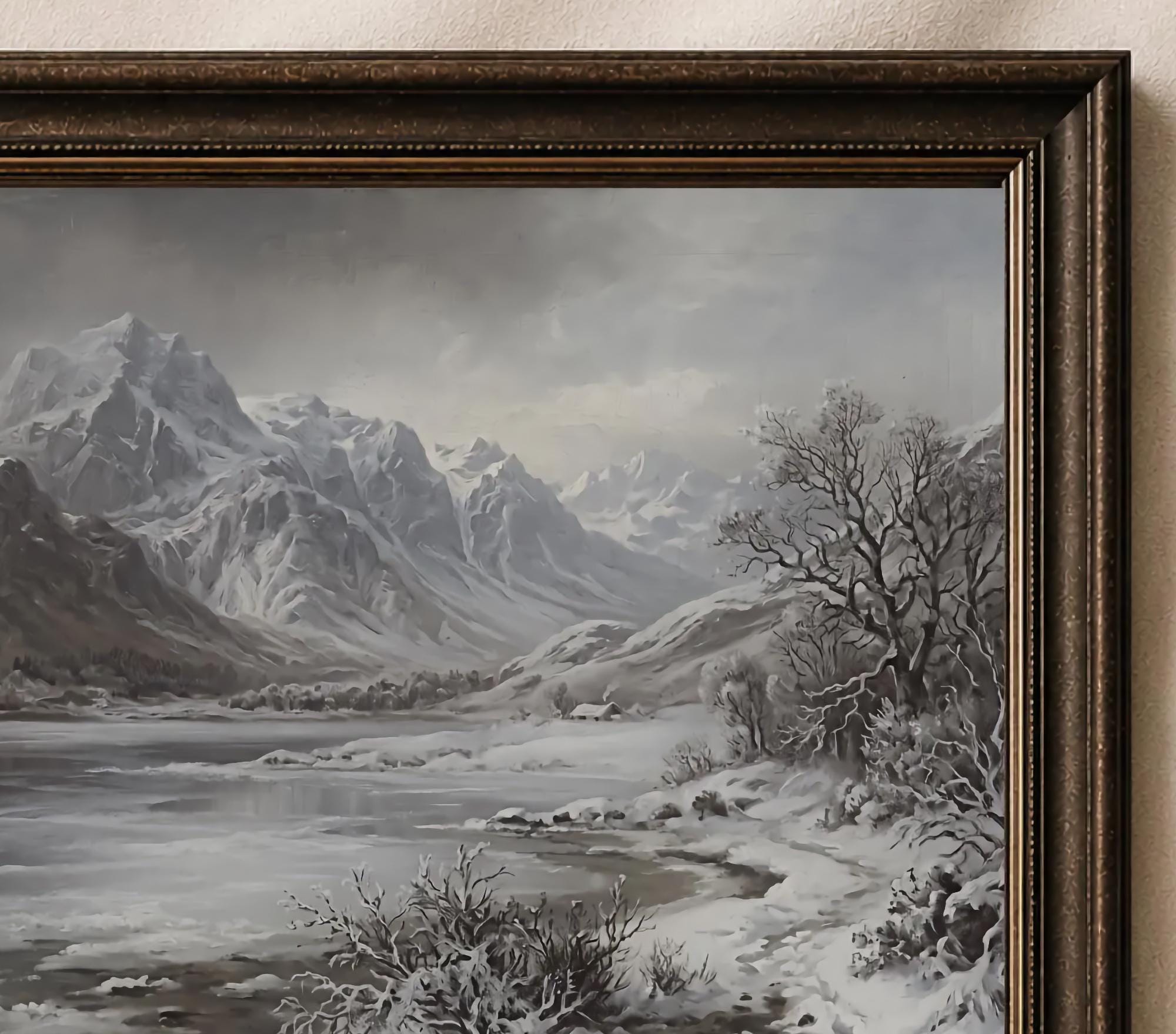 Frosted Shore beneath the Winter Peaks — image 2