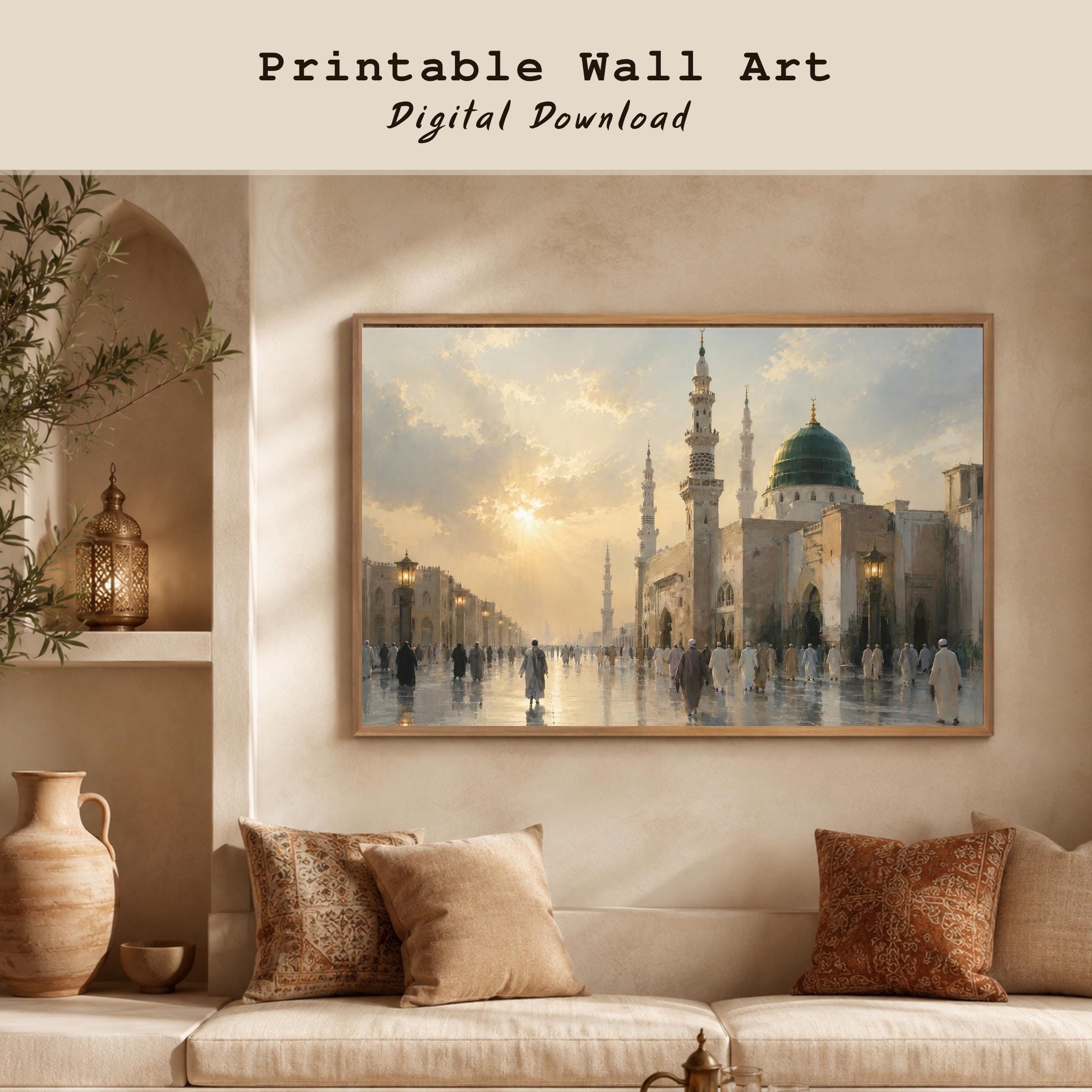 Golden Light in the Medina Courtyard