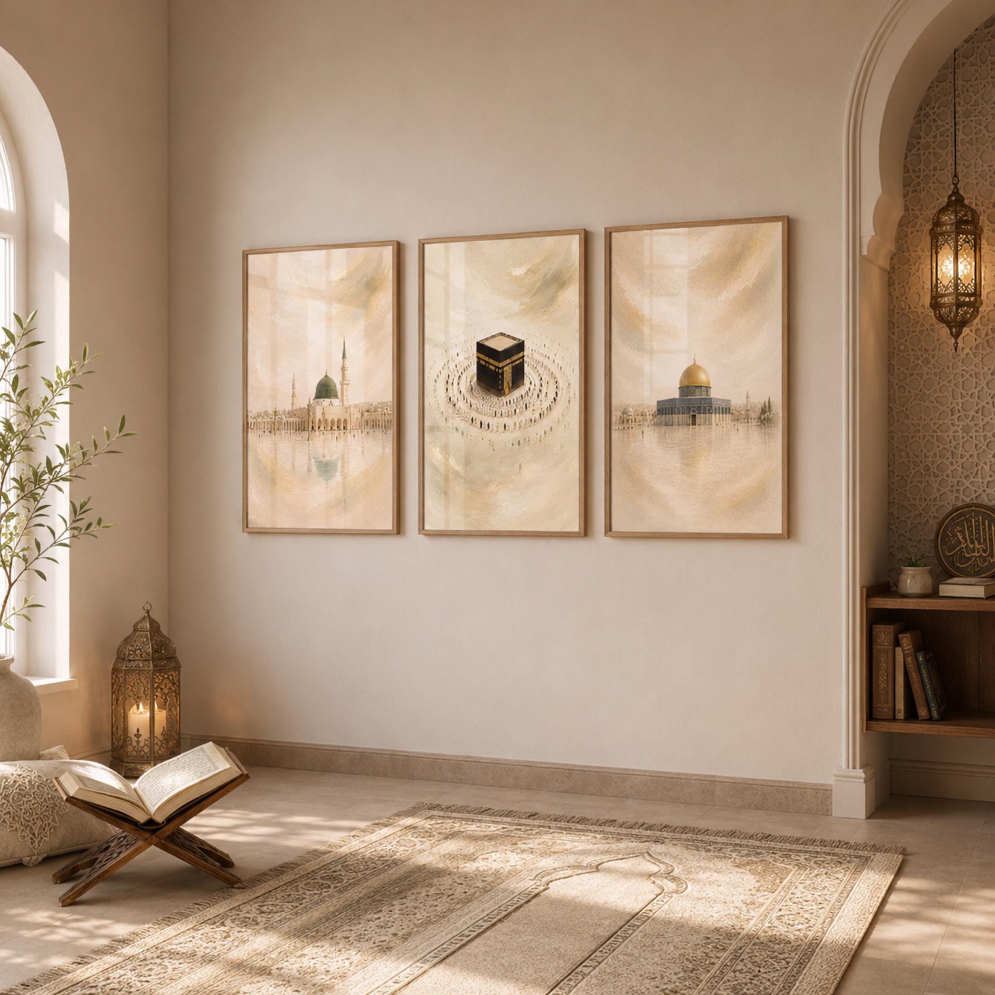 Islamic Landmarks in Golden Haze — Set of 3 — image 7