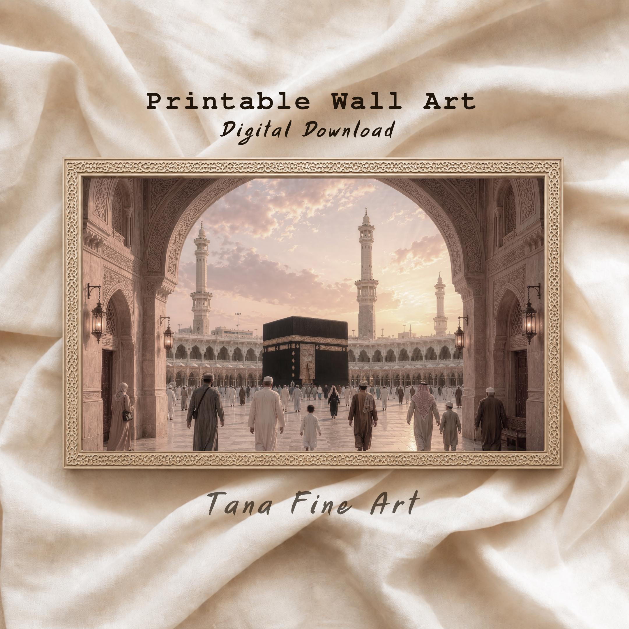 Pilgrims beneath the Mosque Arch