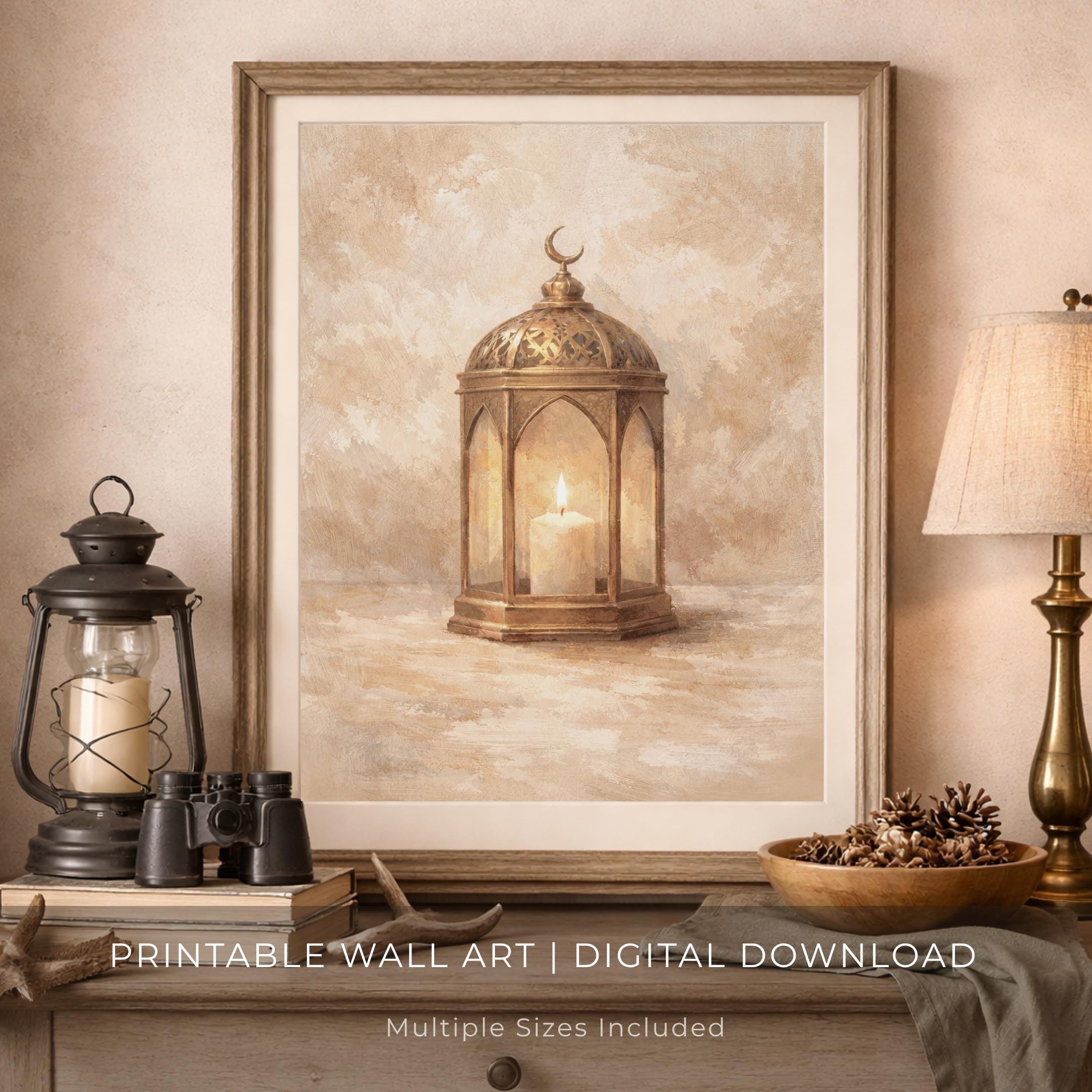 Brass Lantern in Warm Candlelight — image 7