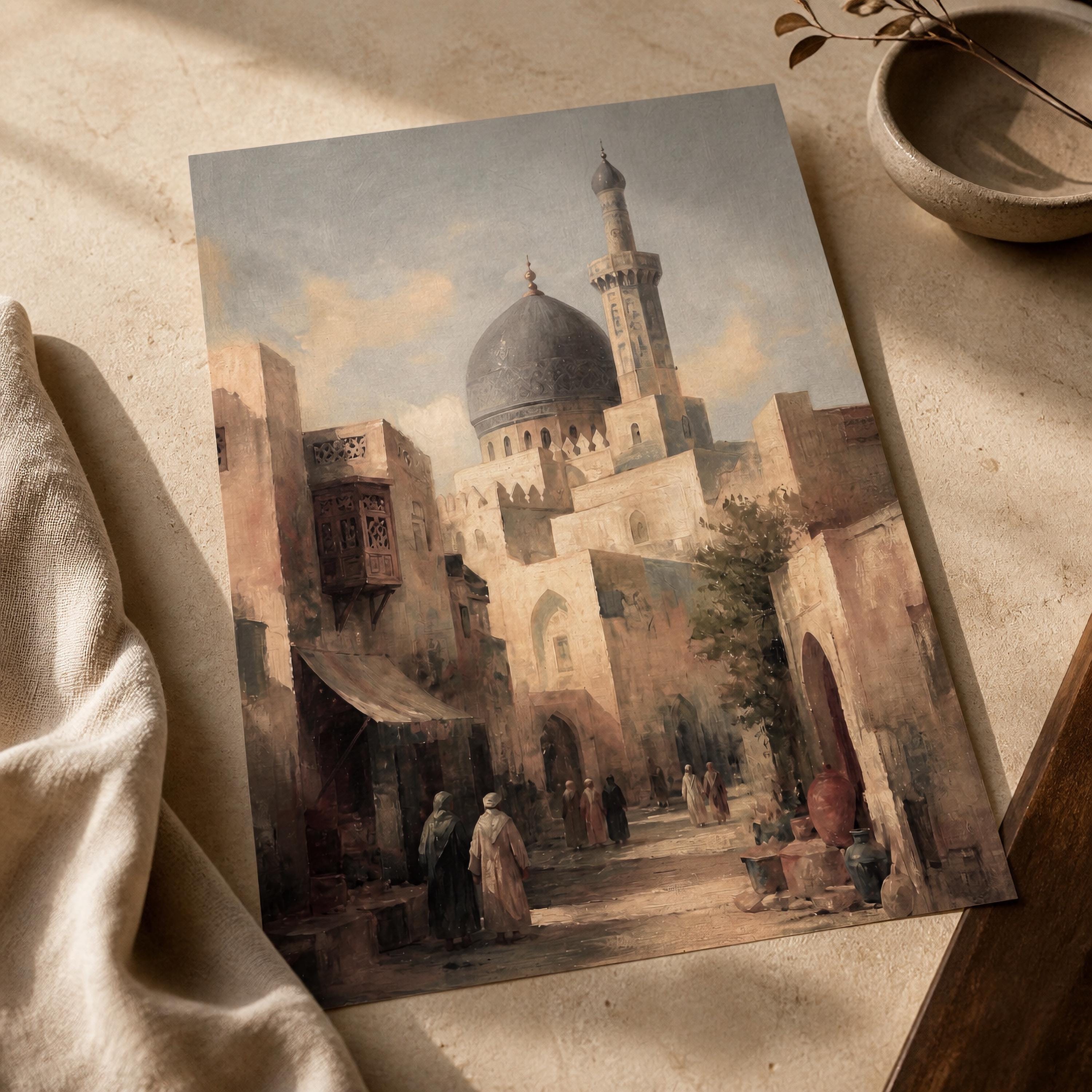 Old Desert Street beneath a Mosque Dome — image 3