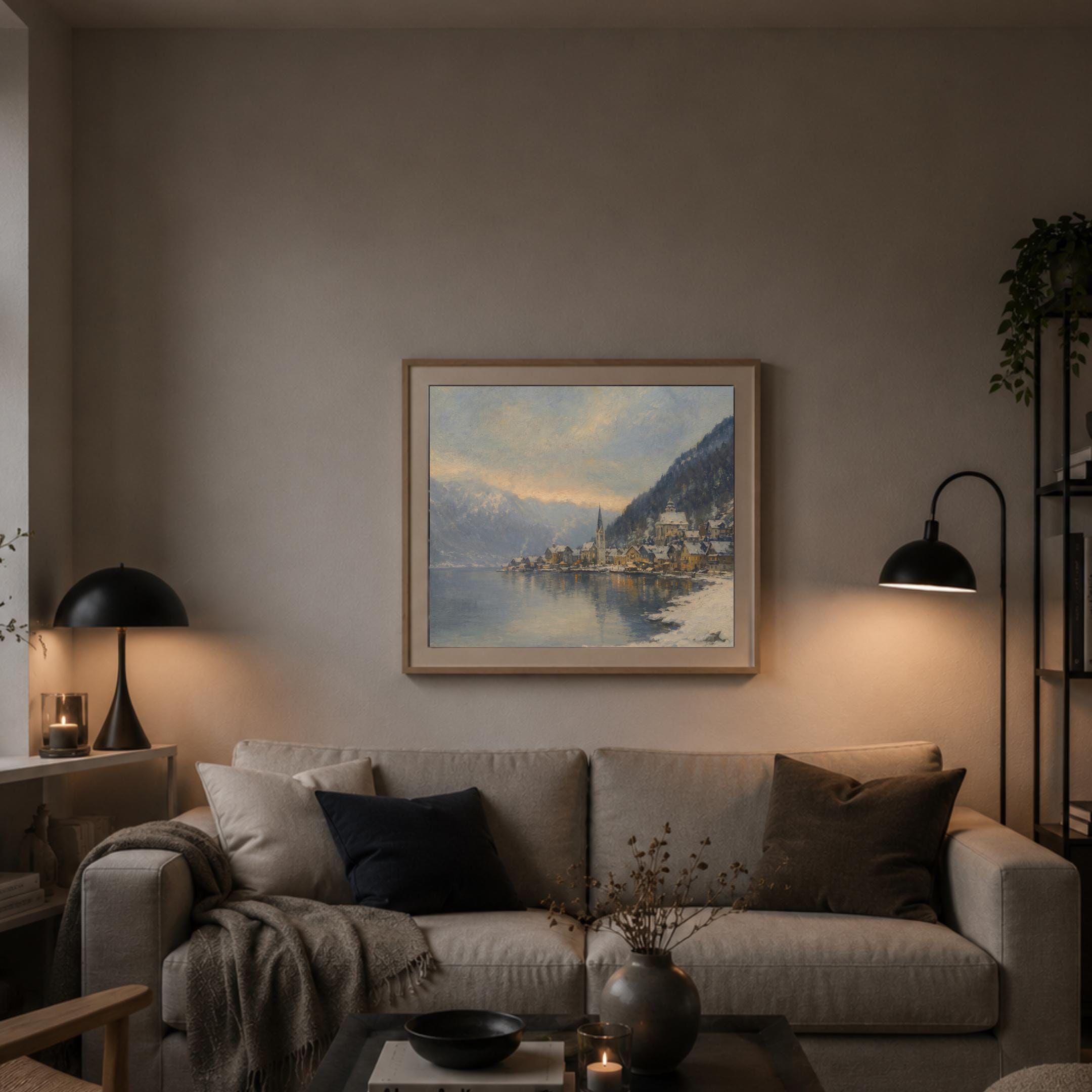 Winter Light on a Hallstatt-Inspired Lake — image 7