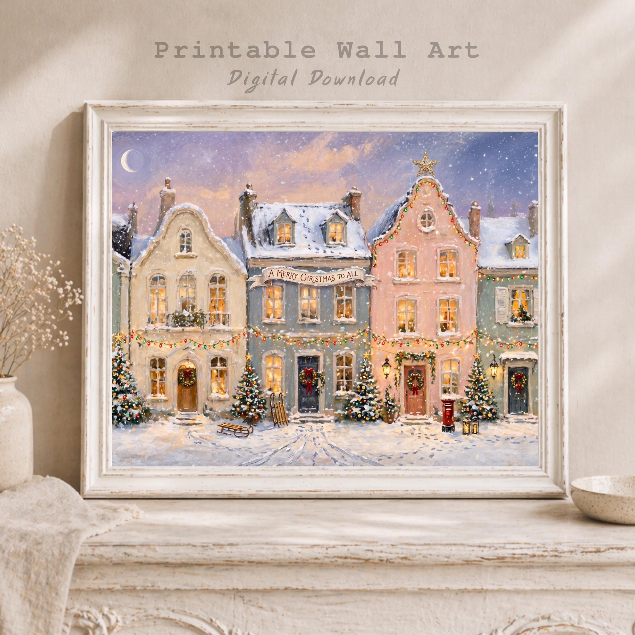 Pastel Cottages at Christmas — image 5