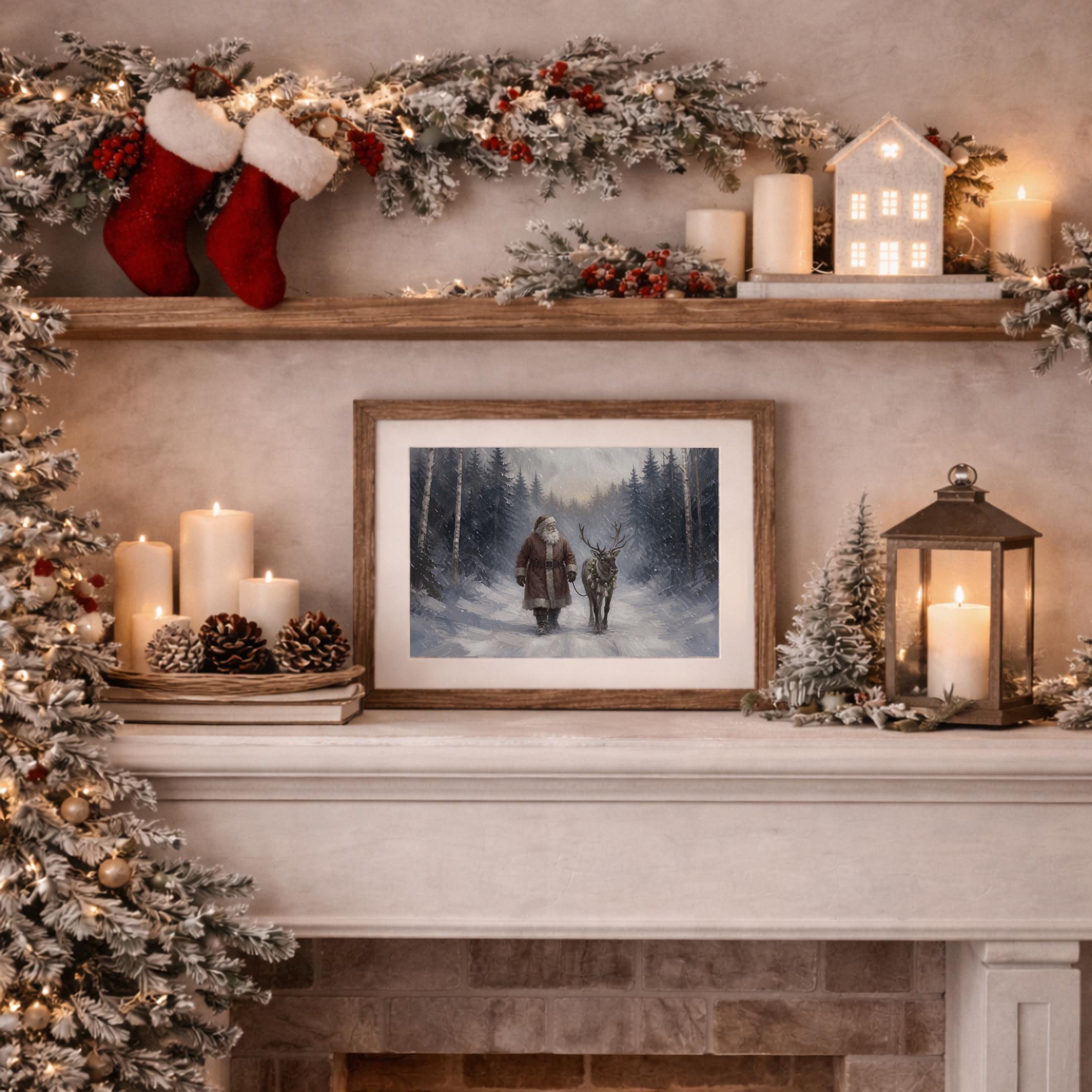 Santa & Reindeer along the Forest Trail — image 8