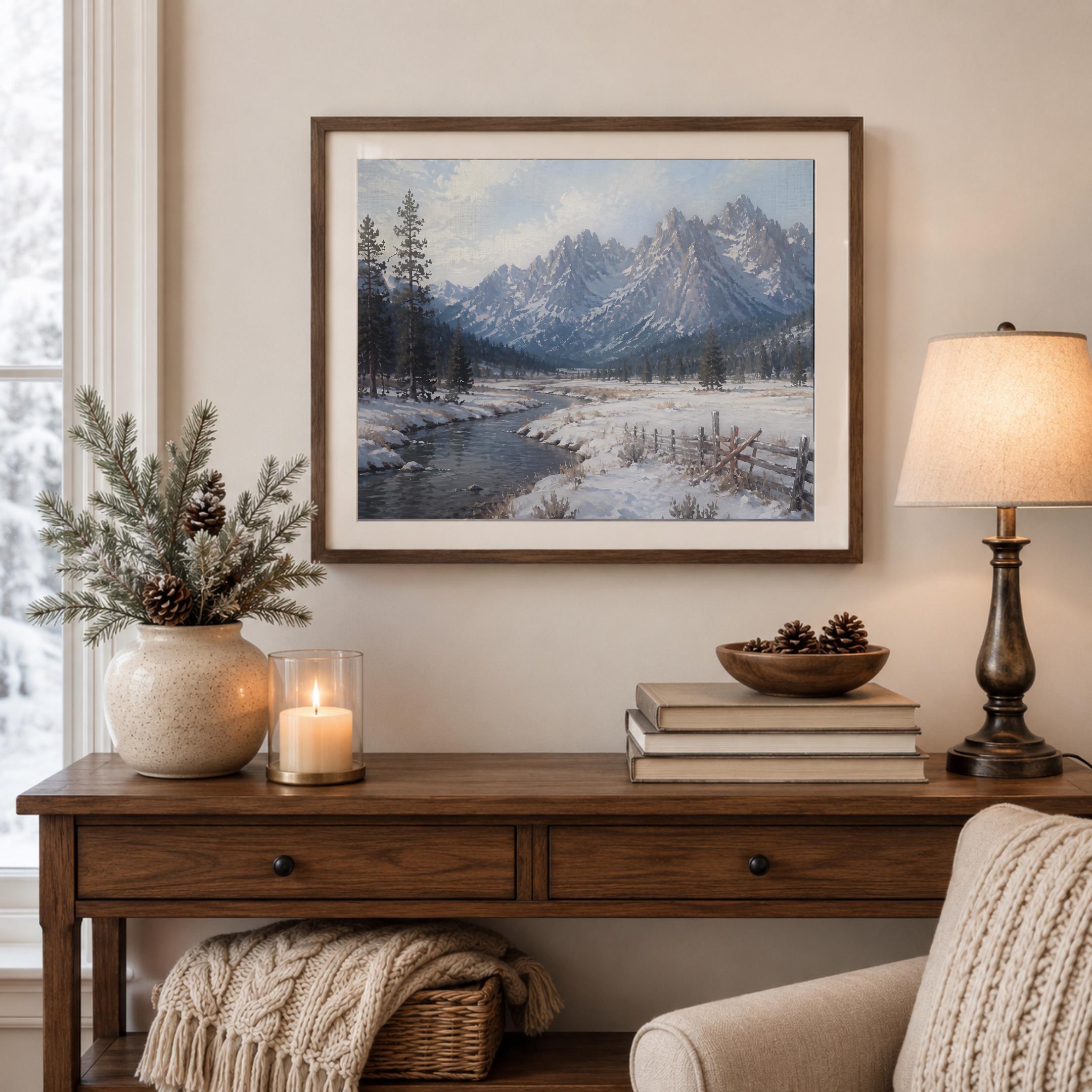 Sawtooth-Inspired River beneath Jagged Peaks — image 4