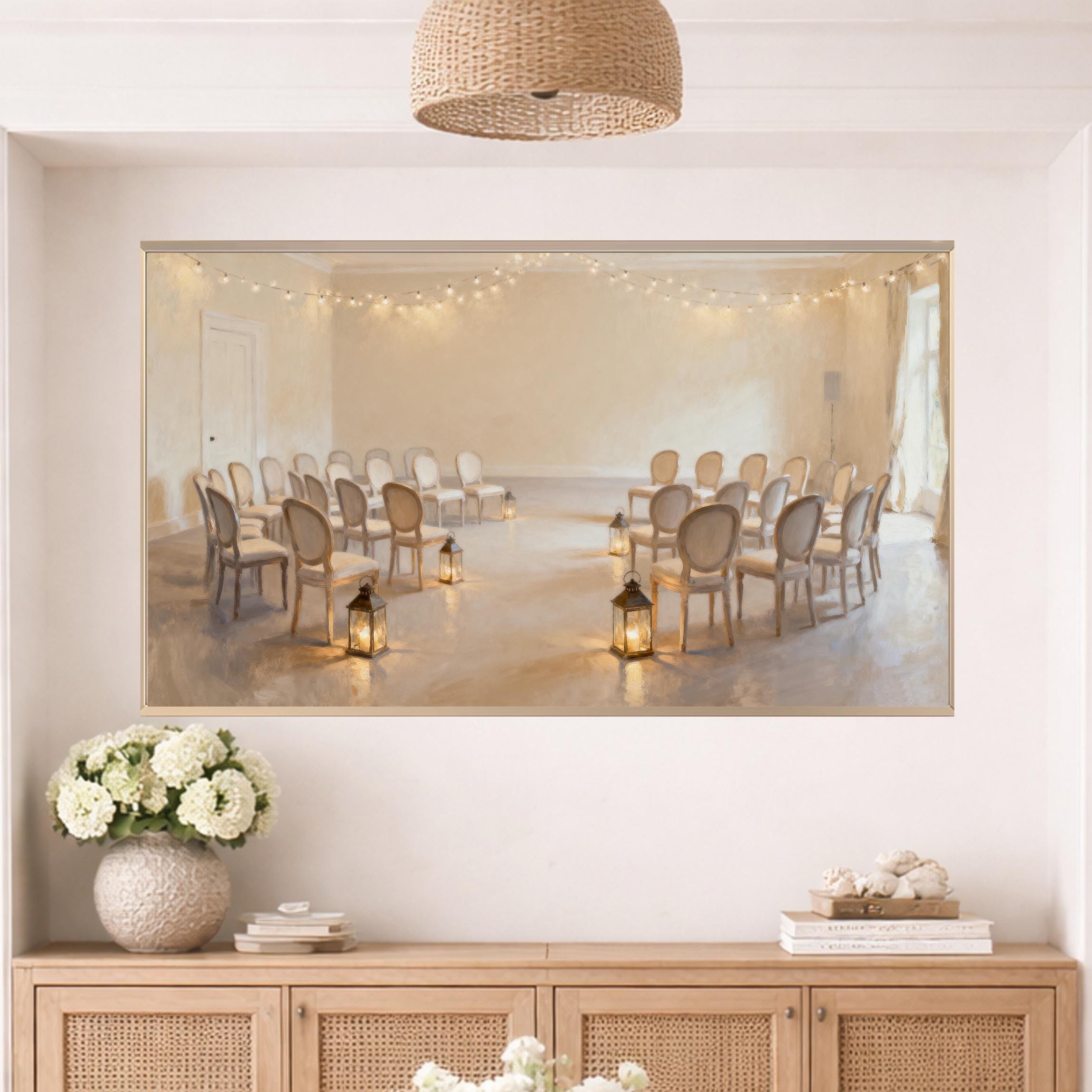 Islamic Frame TV Art Bundle 20 JPGs, Neutral Lantern Crescent Art | Digital Download — image 8