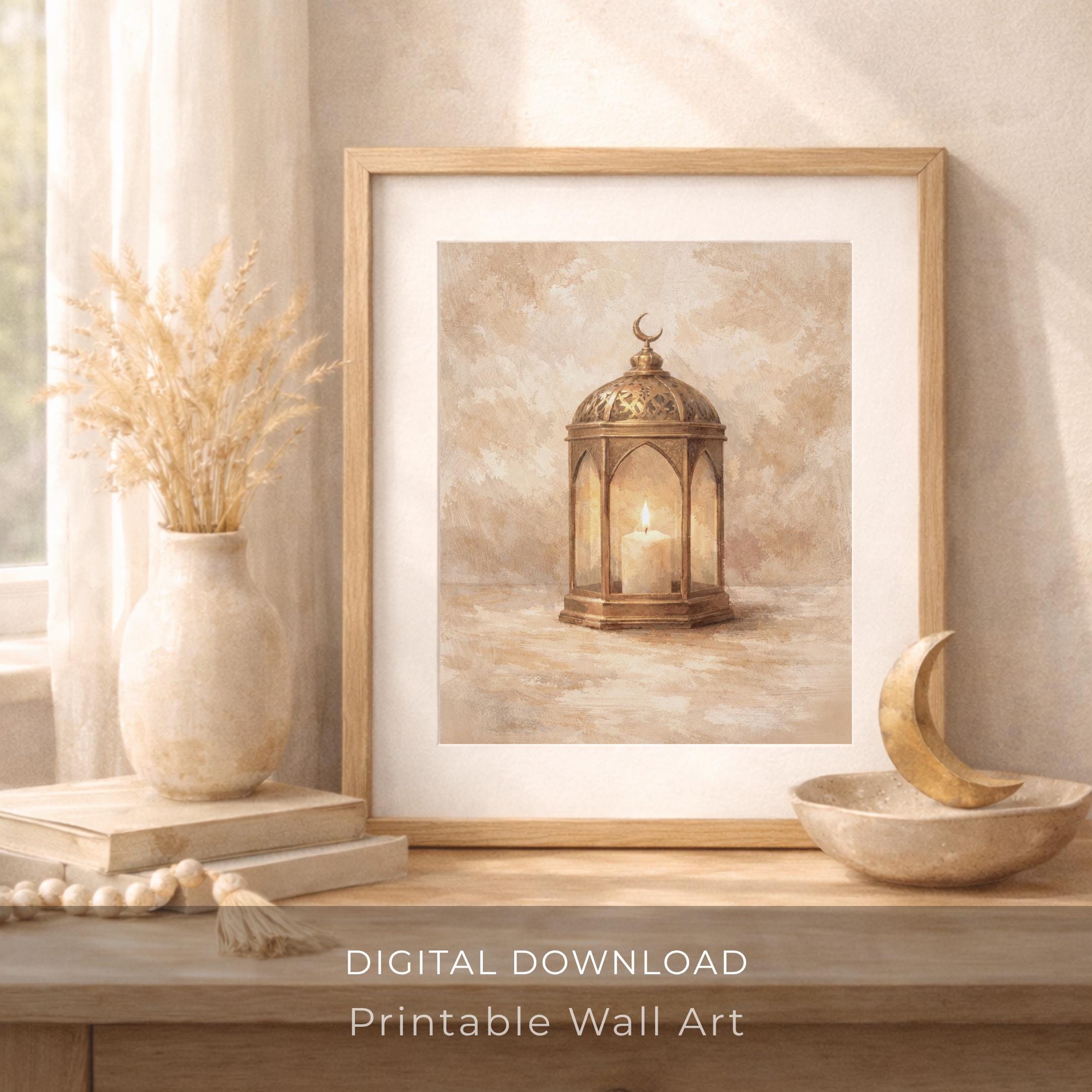 Brass Lantern in Warm Candlelight — image 6