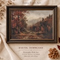 Dark Fall Forest Wall Art, Moody Forest Print, Enchanted Autumn Woodland Decor (Digital Download) product logo