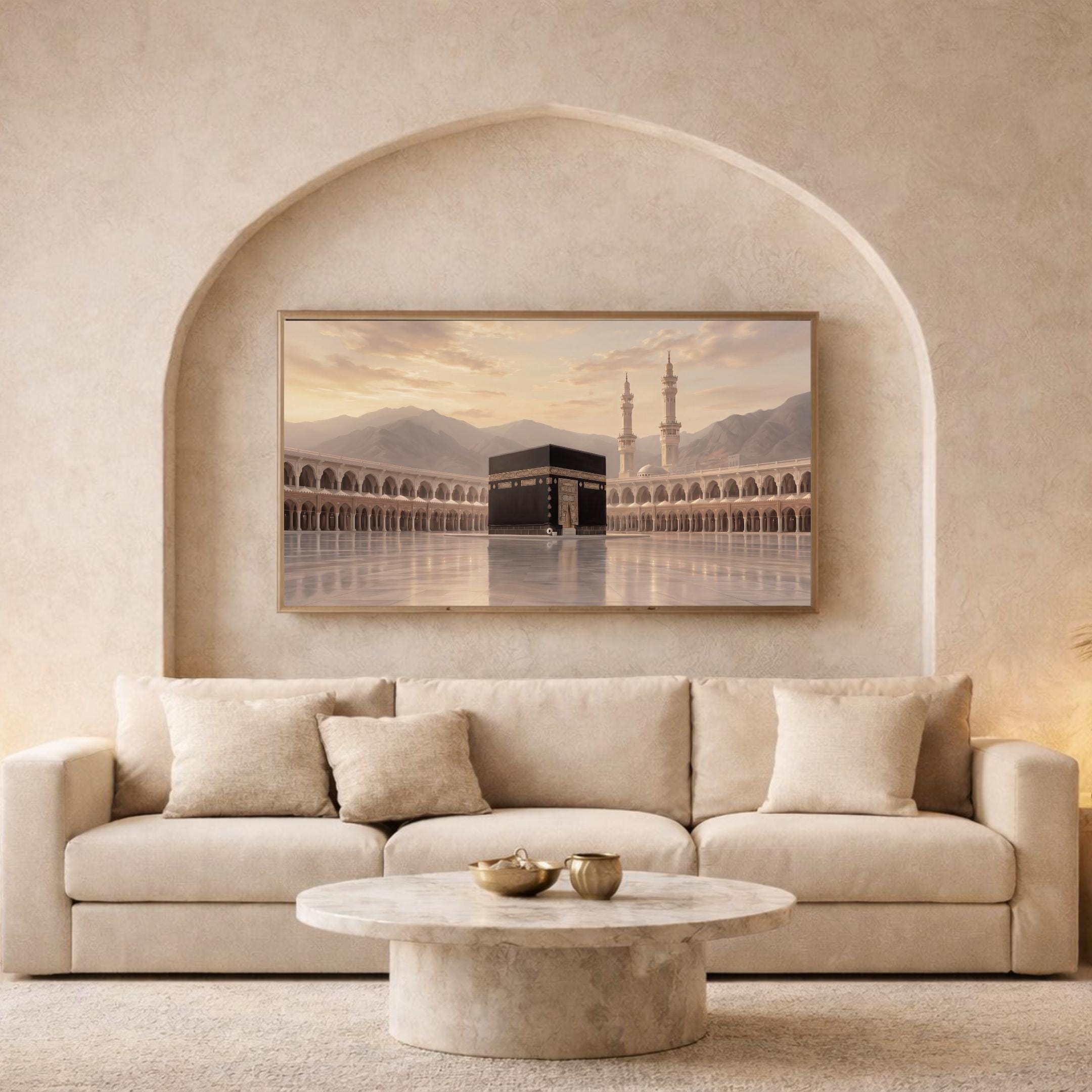 Kaaba Frame TV Art, Peaceful Masjid al-Haram Inspired, Islamic Art Mode Decor (Digital Download) — image 9