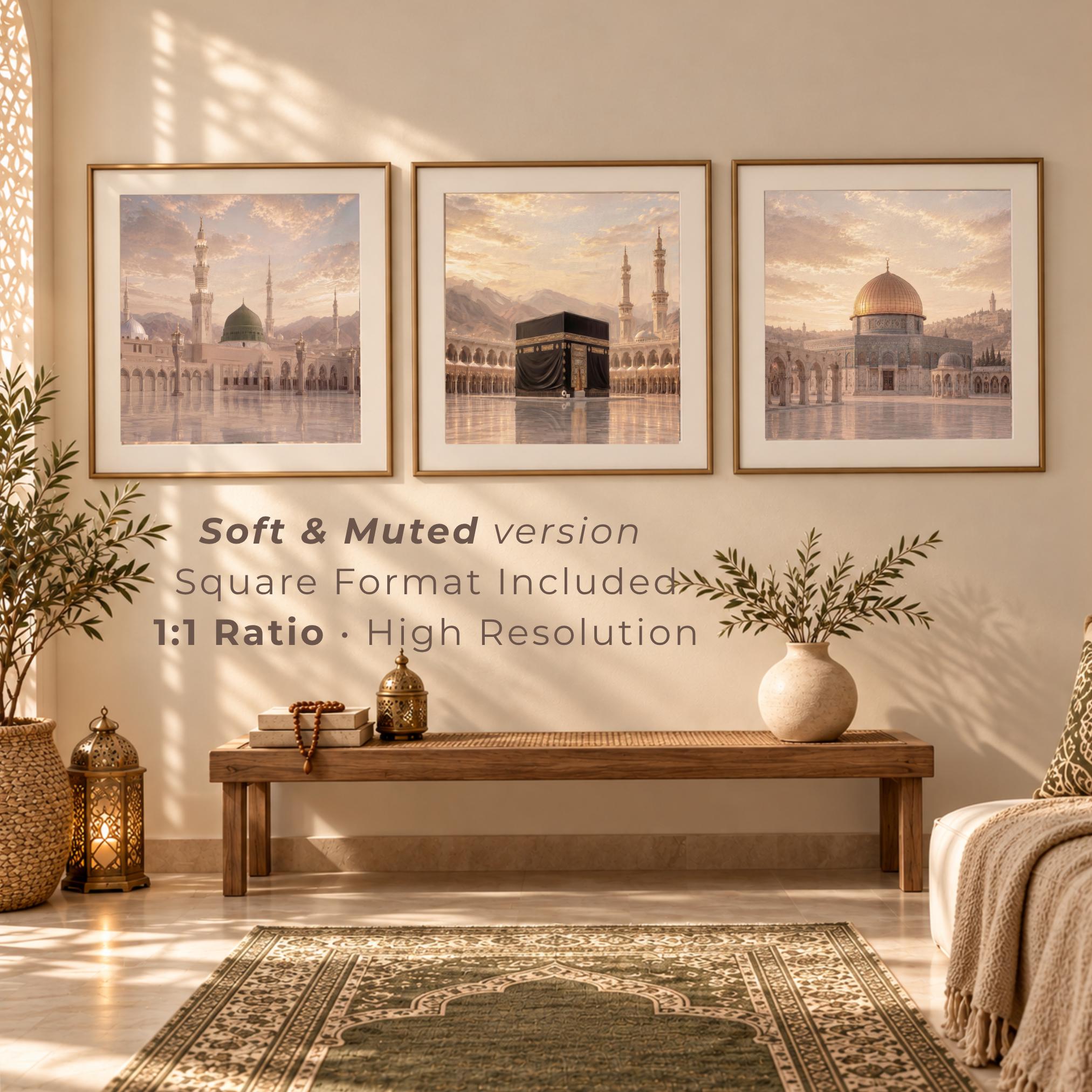 Mecca, Medina & Jerusalem — Islamic Art Trio — image 8