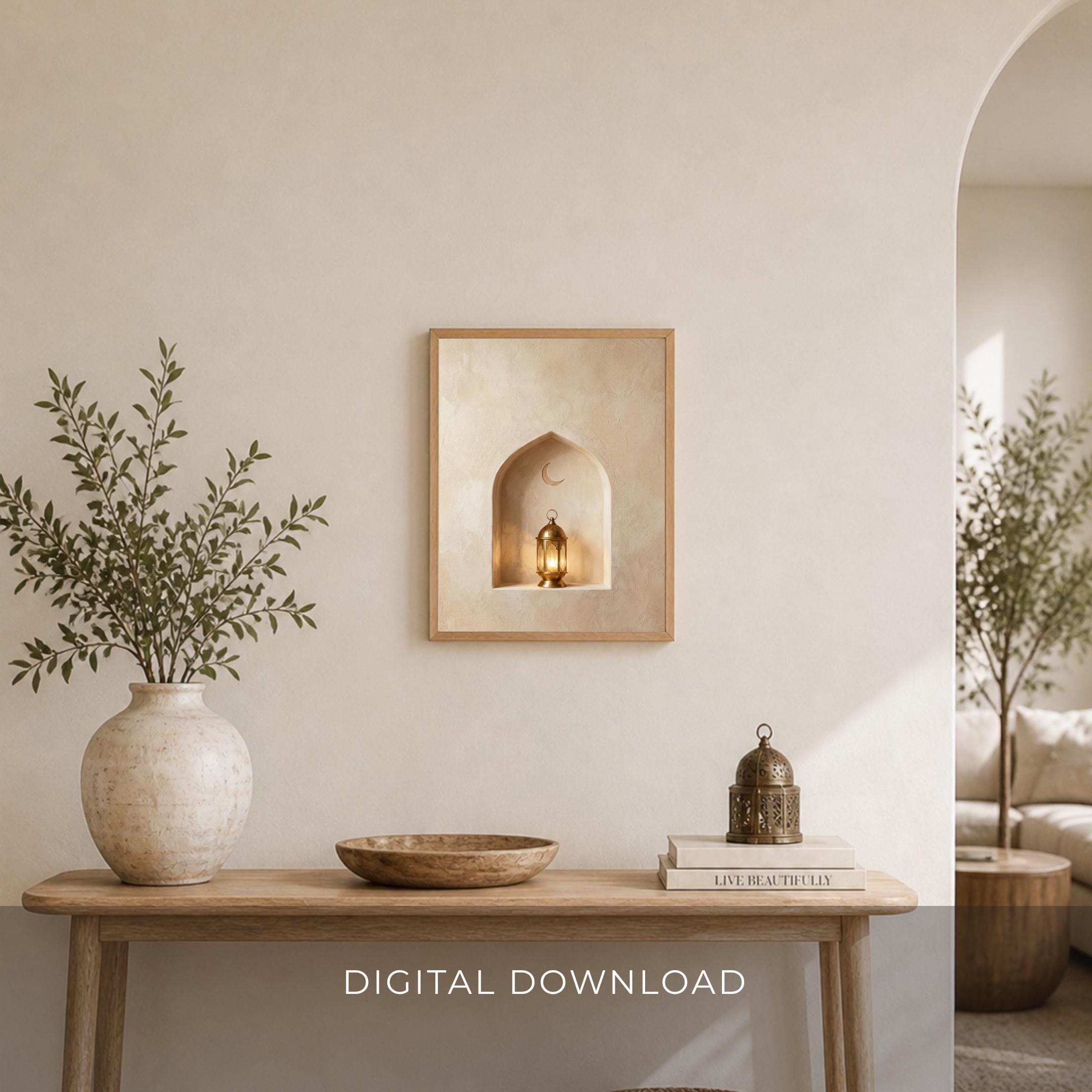 Lantern within a Soft Neutral Arch — image 6