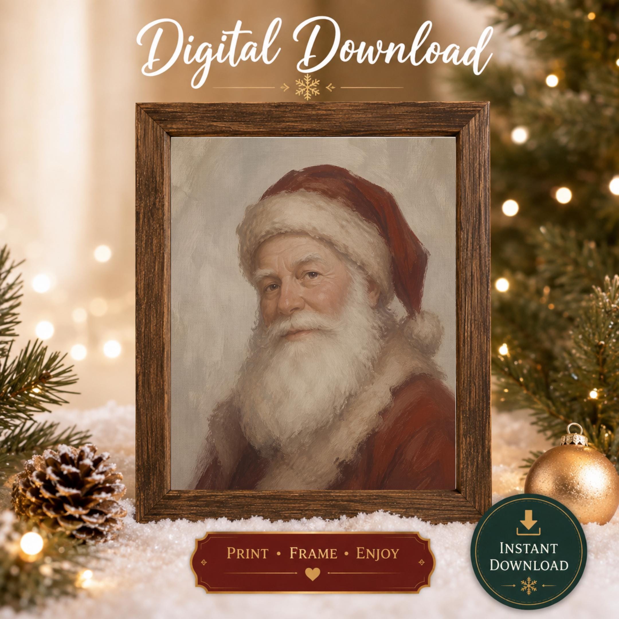 Father Christmas in Warm Neutral Light — image 4